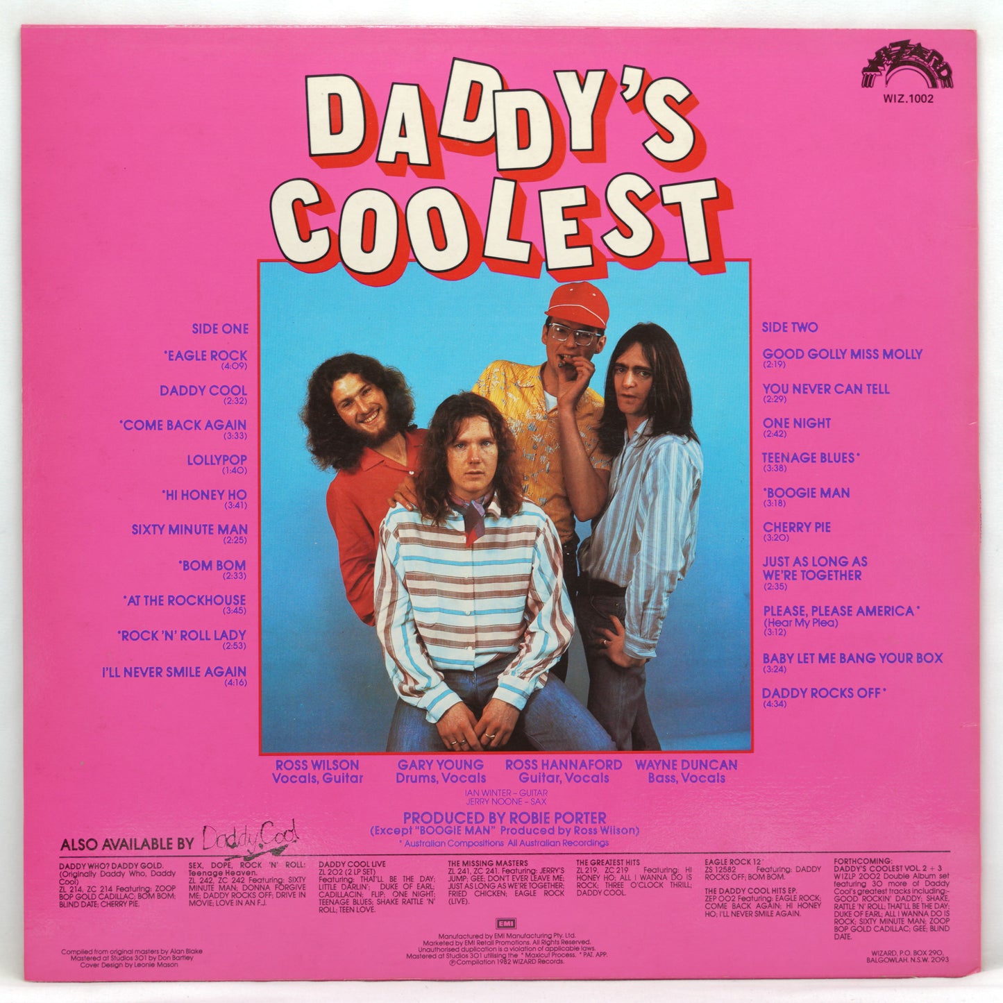 Daddy Cool ‎– Daddy's Coolest - The 20 Greatest Hits Of Daddy Cool