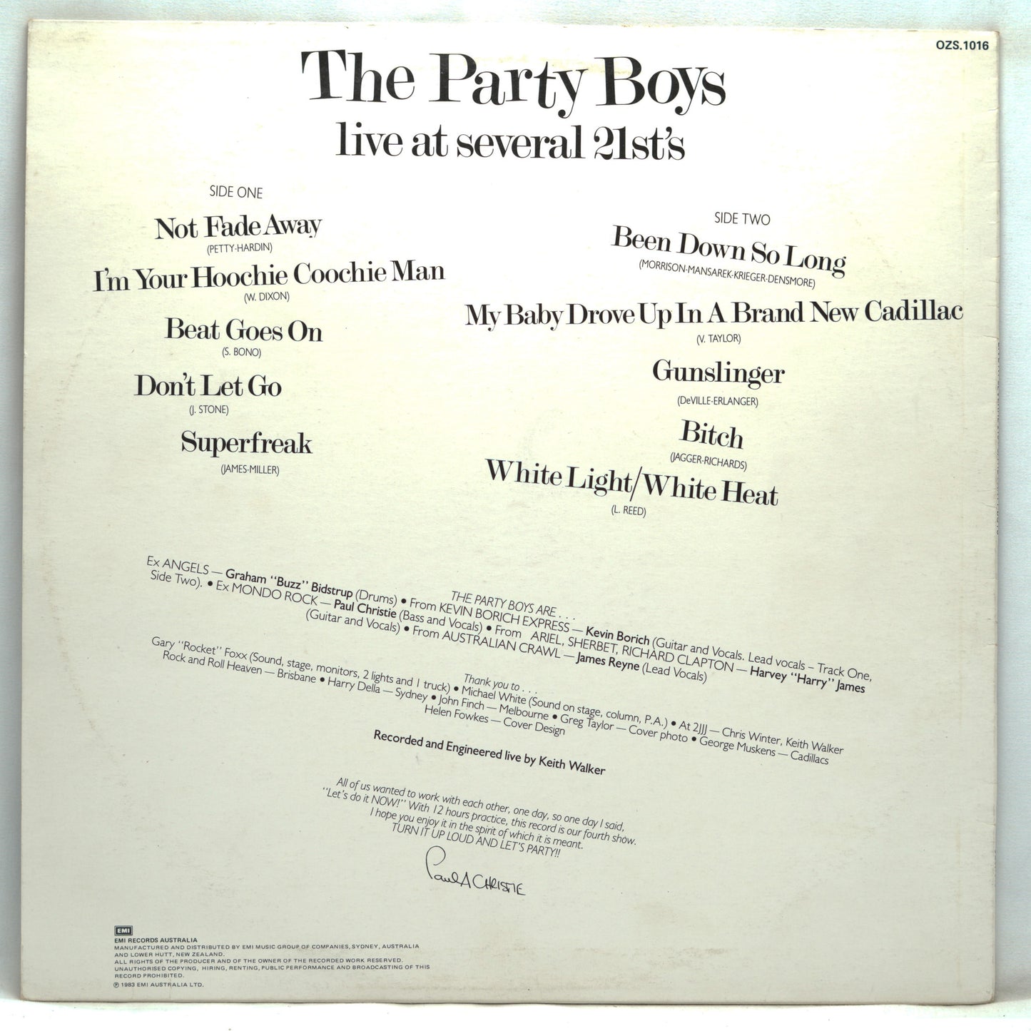 The Party Boys (3) – Live At Several 21st's