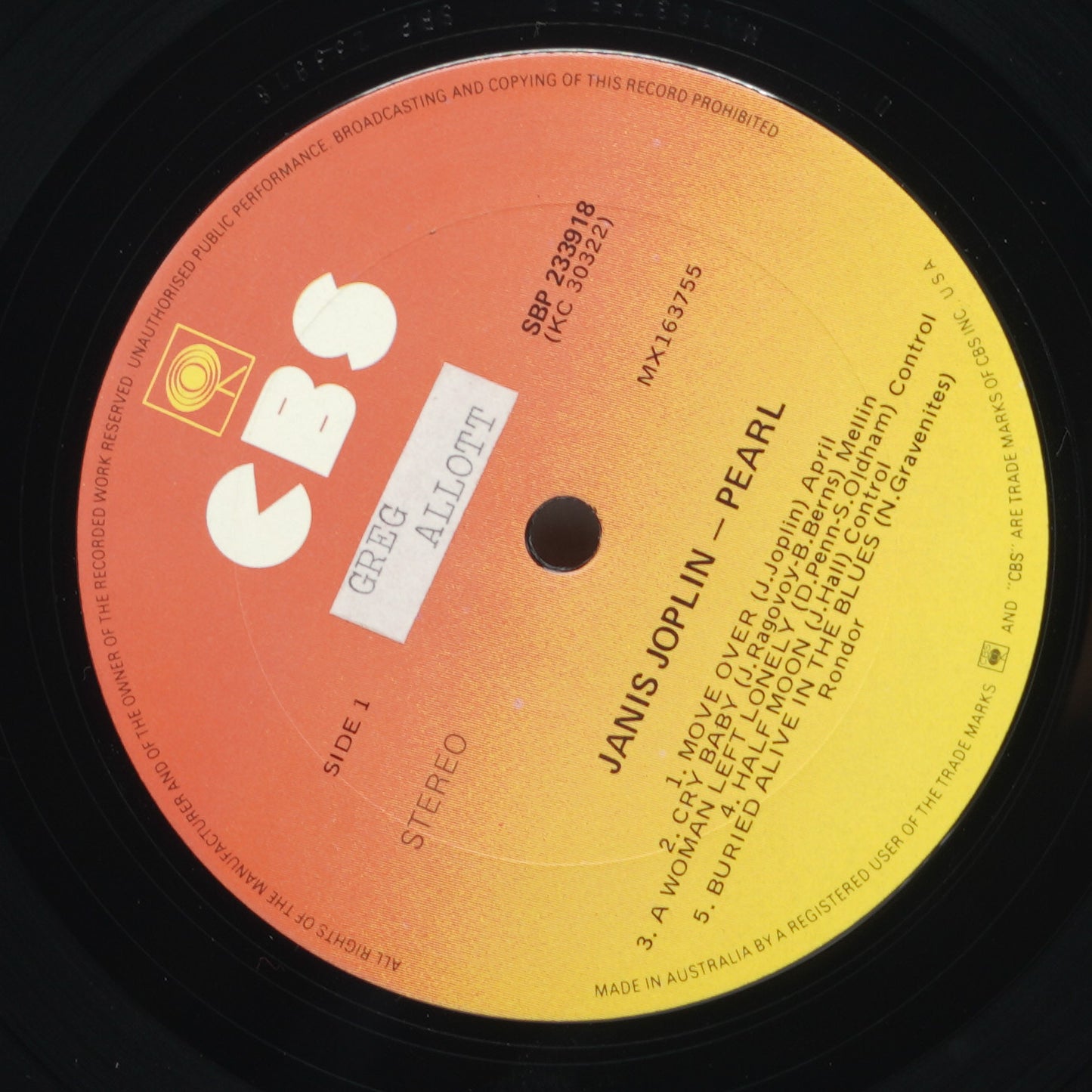 Janis Joplin ‎– Pearl