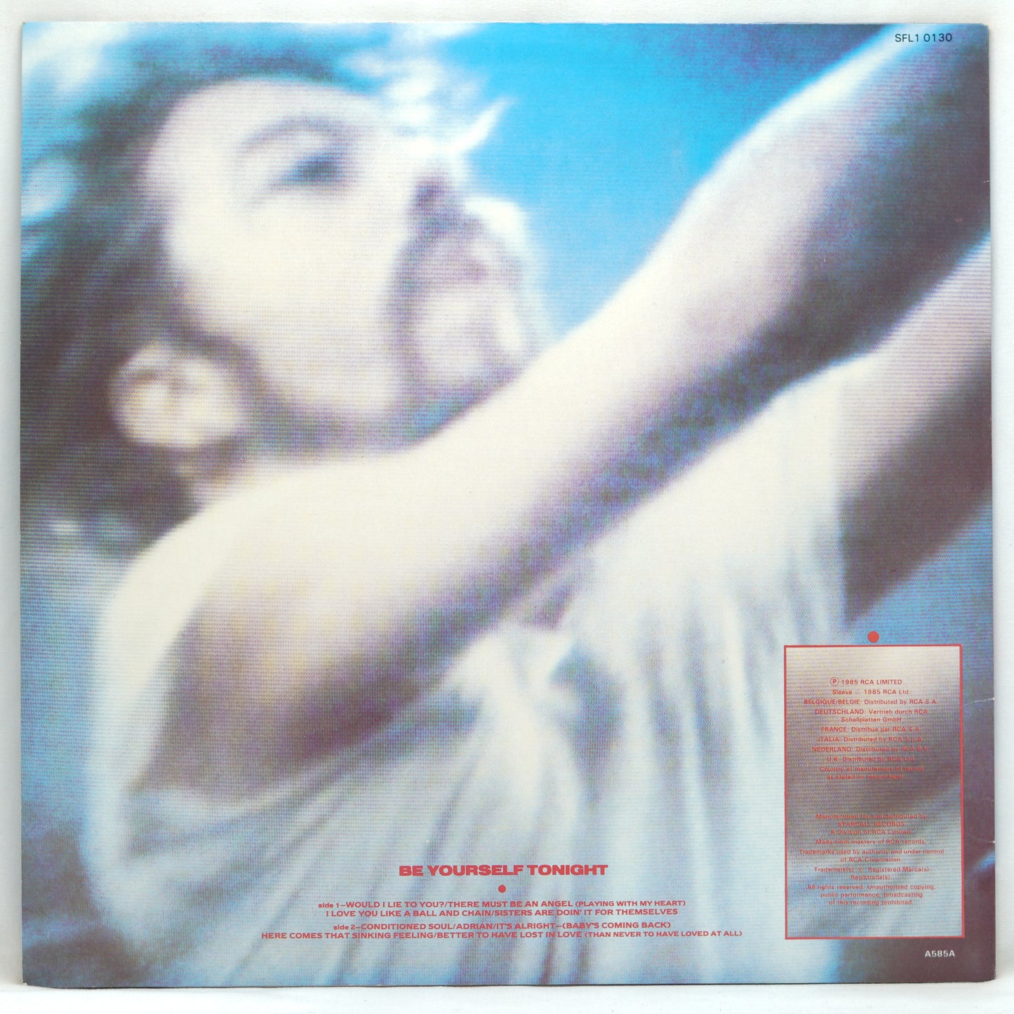 Eurythmics ‎– Be Yourself Tonight