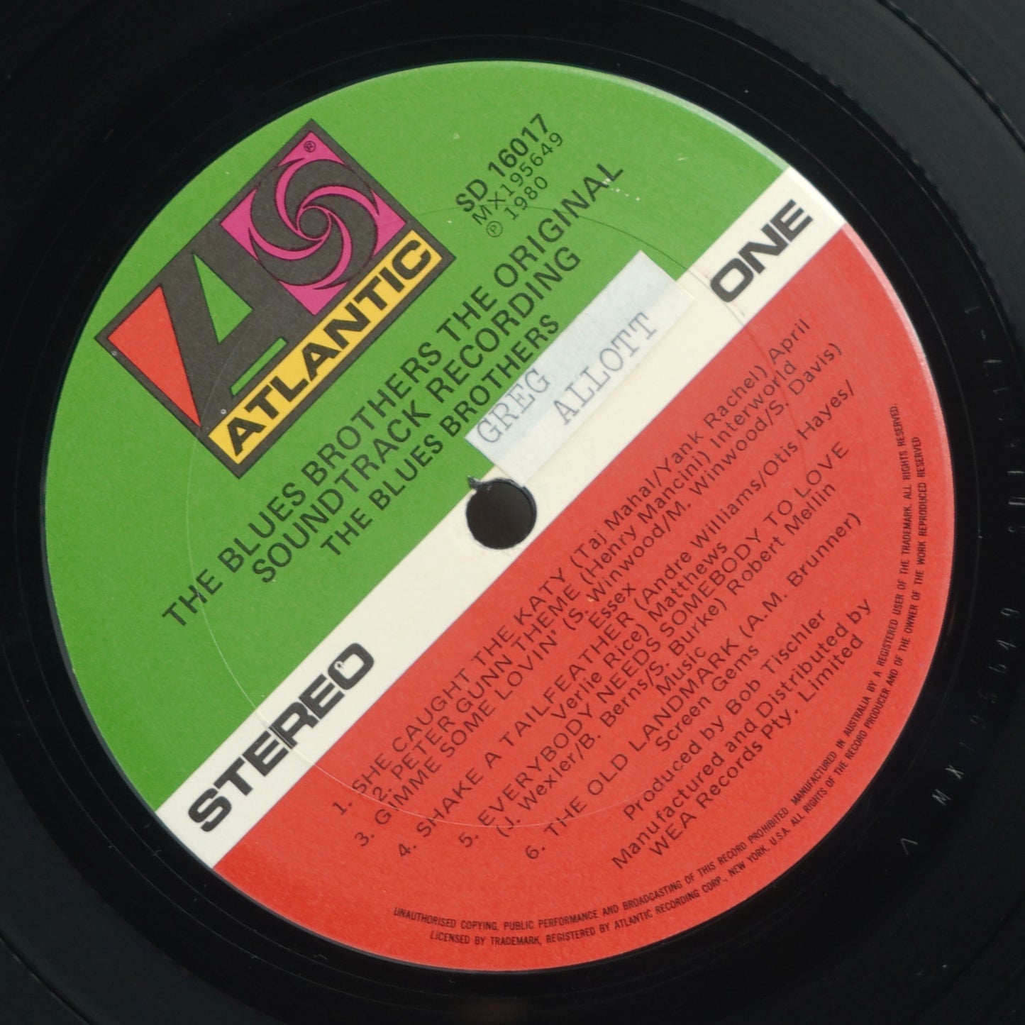 The Blues Brothers ‎– The Blues Brothers (Original Soundtrack Recording)