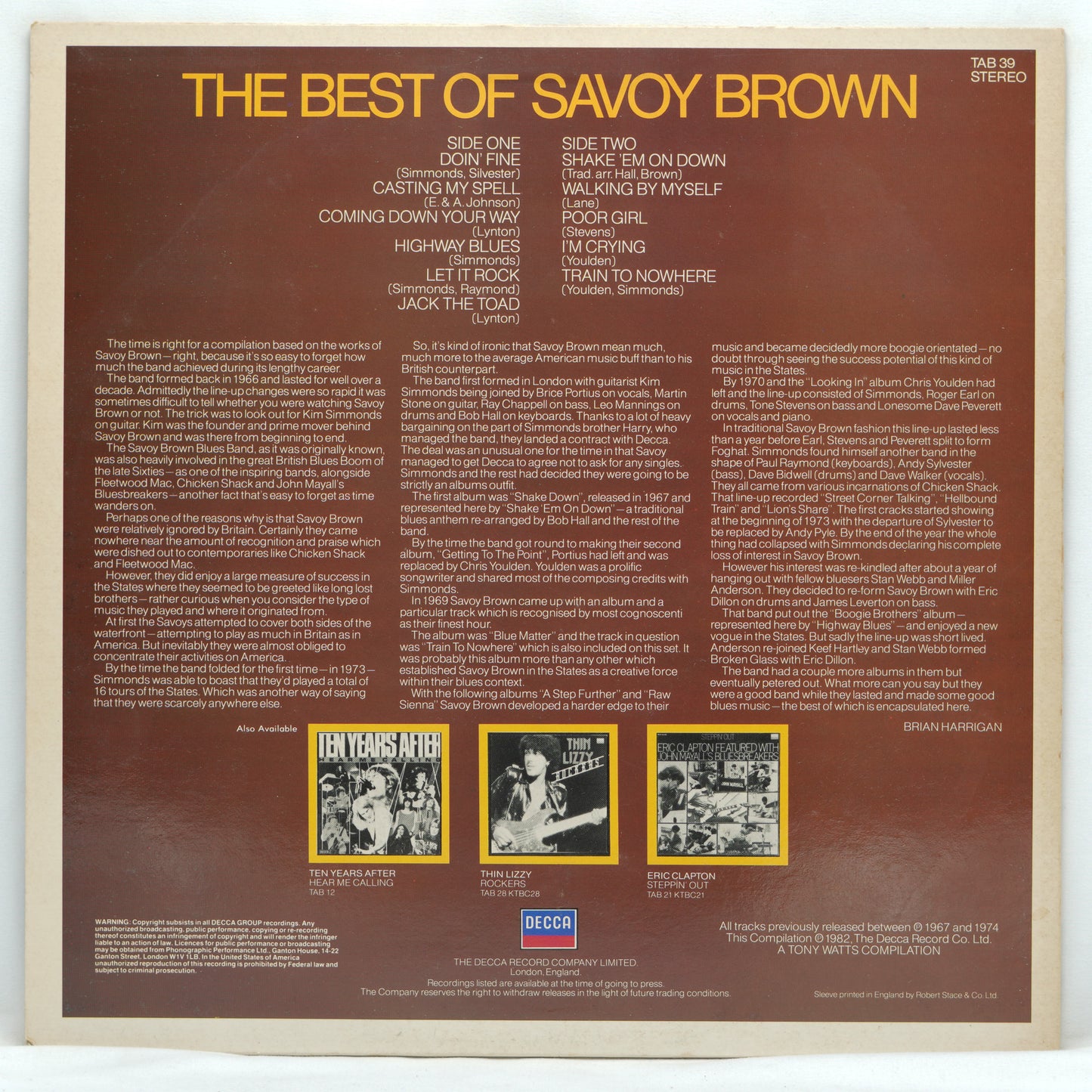 Savoy Brown ‎– The Best Of Savoy Brown