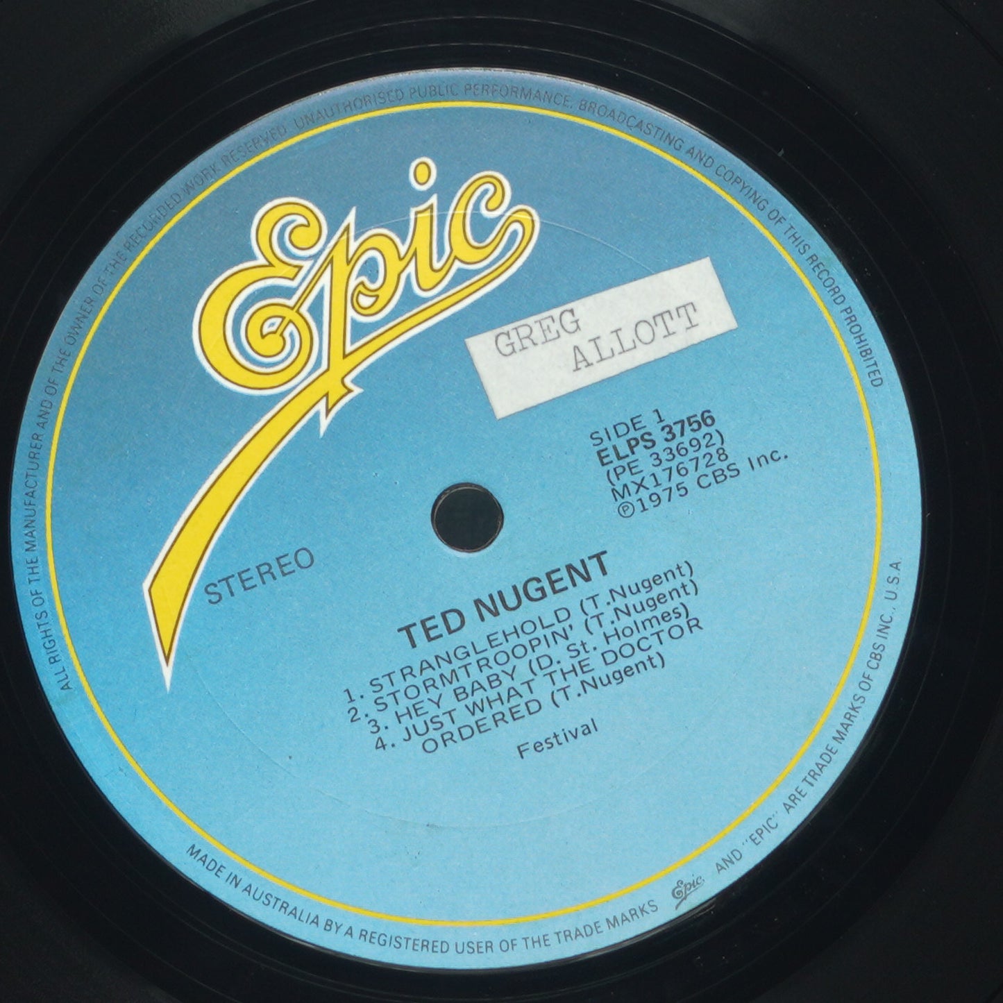 Ted Nugent ‎– Ted Nugent