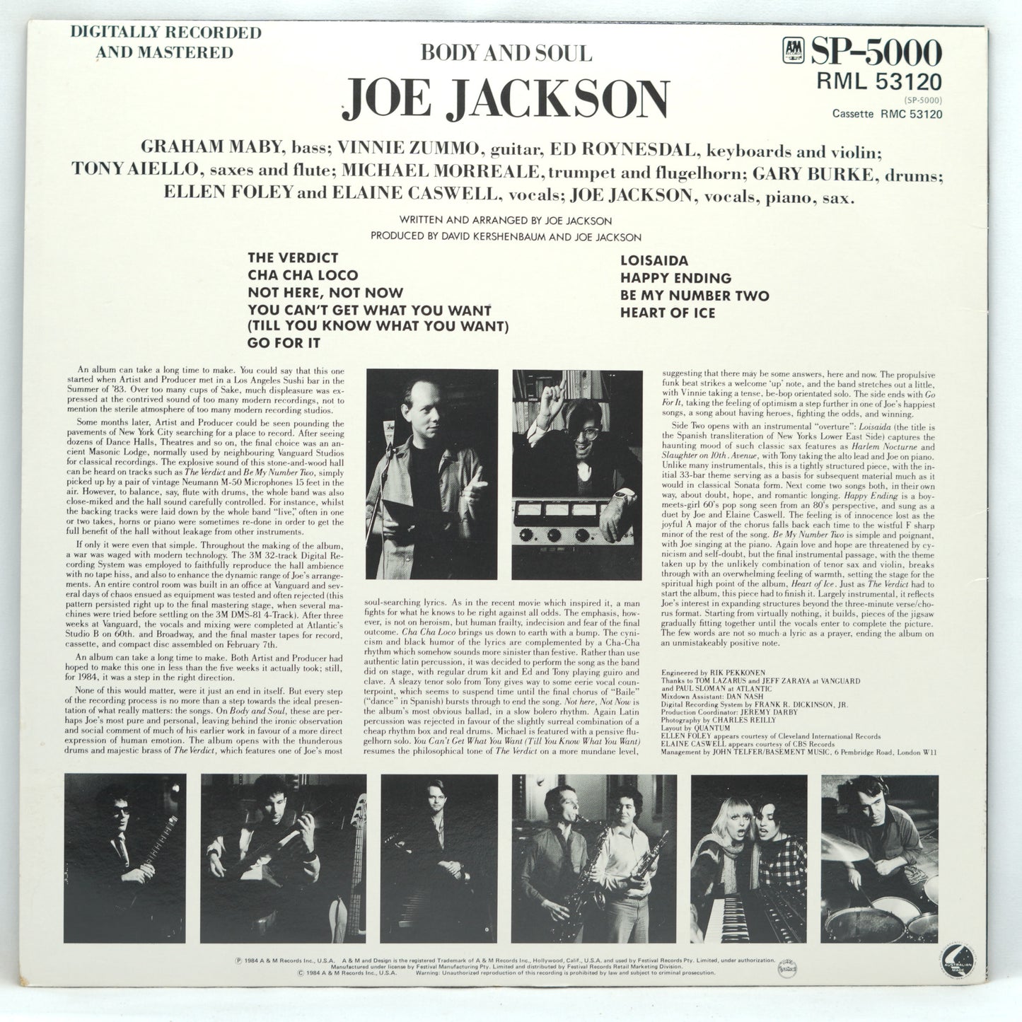 Joe Jackson – Body And Soul