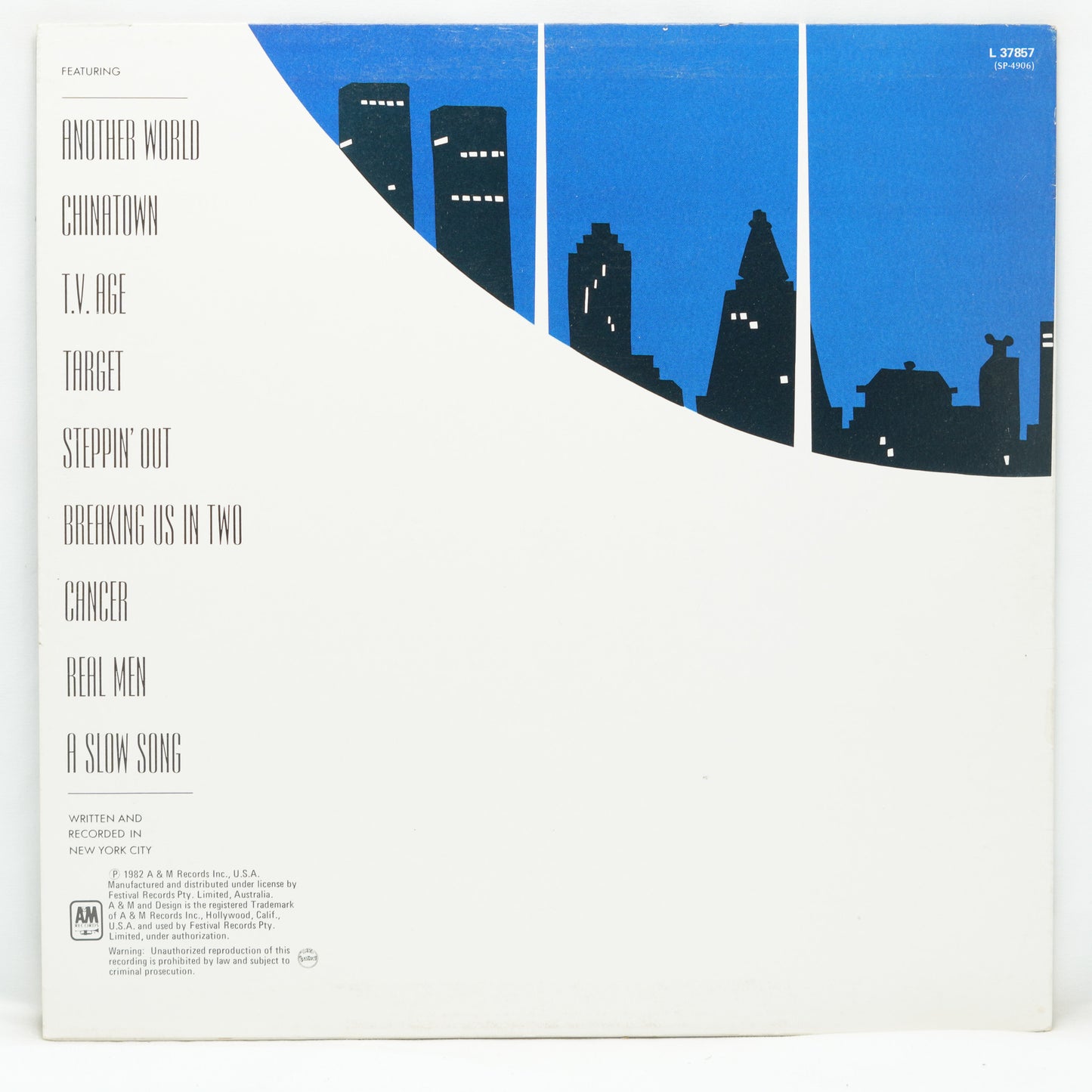 Joe Jackson ‎– Night And Day