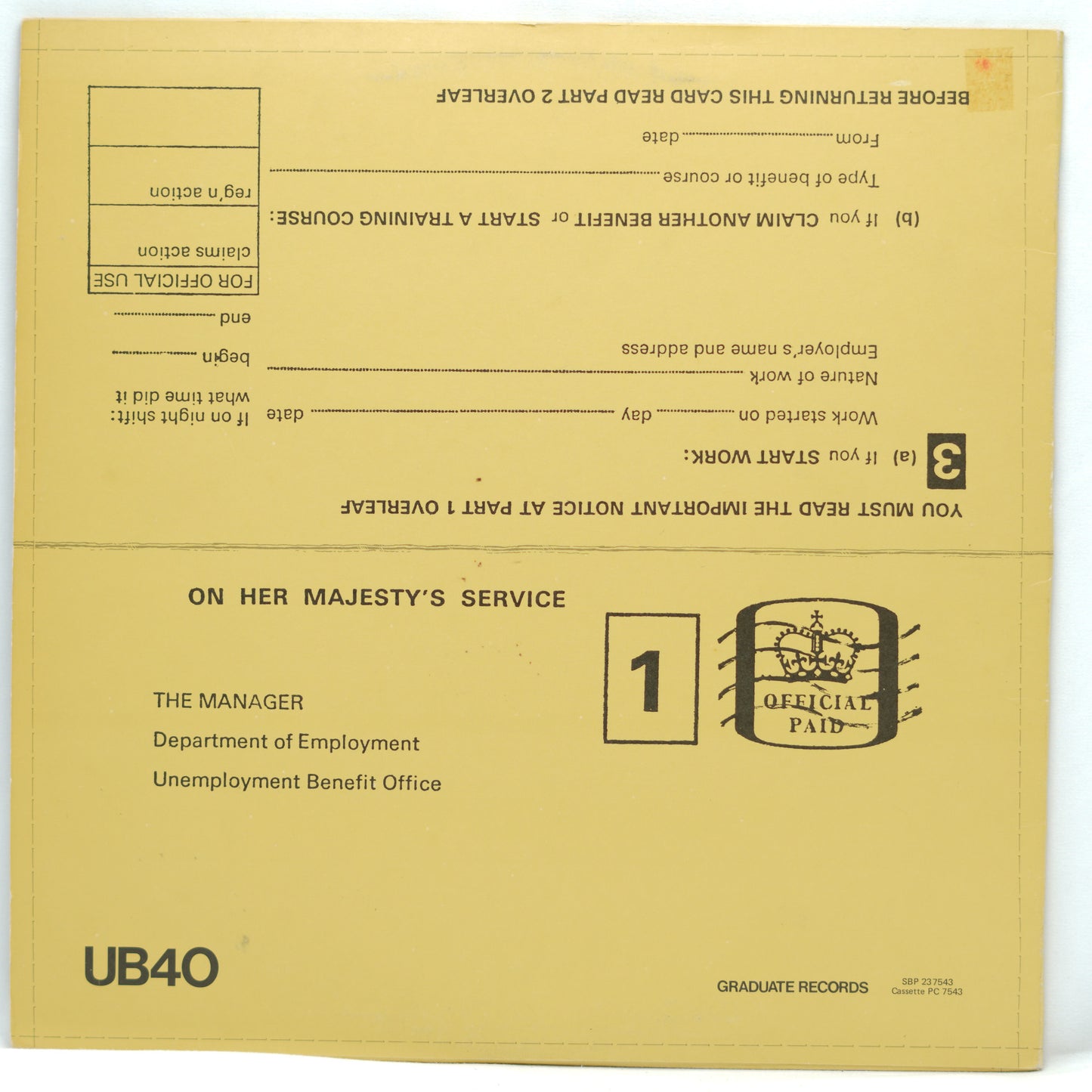 UB40 ‎– Signing Off