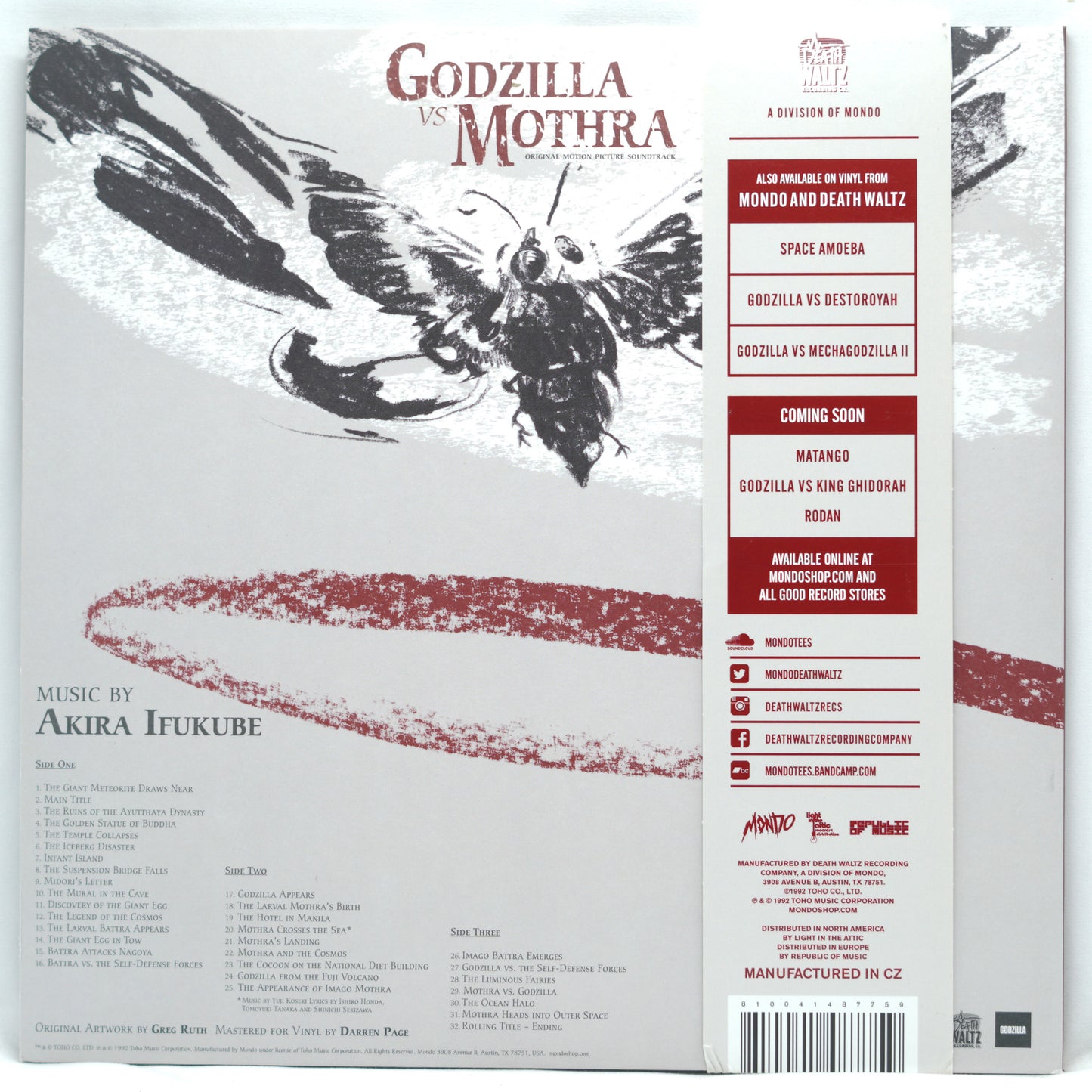 Akira Ifukube – Godzilla vs Mothra: The Battle for Earth (Original Motion Picture Soundtrack)