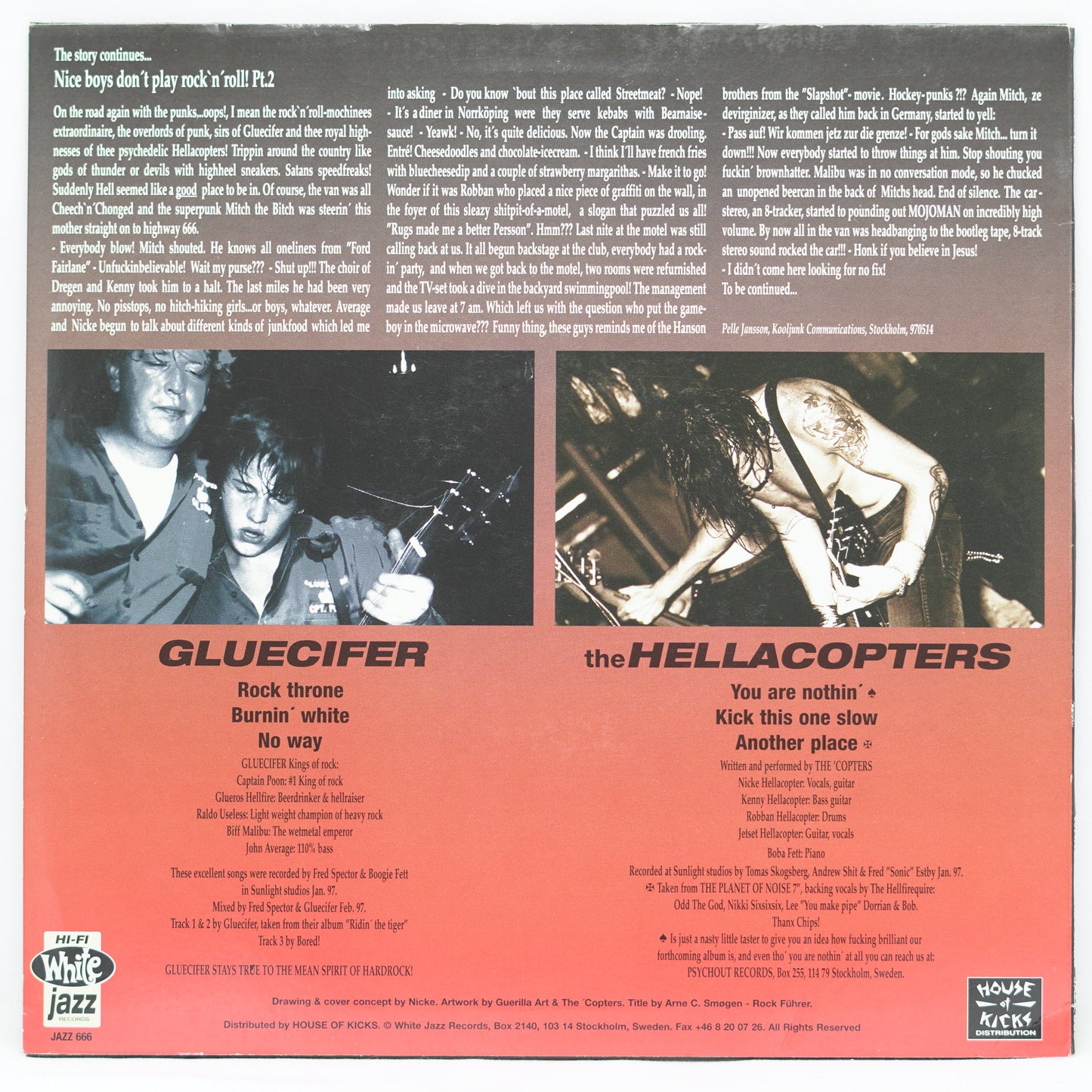 Gluecifer / The Hellacopters ‎– Respect The Rock