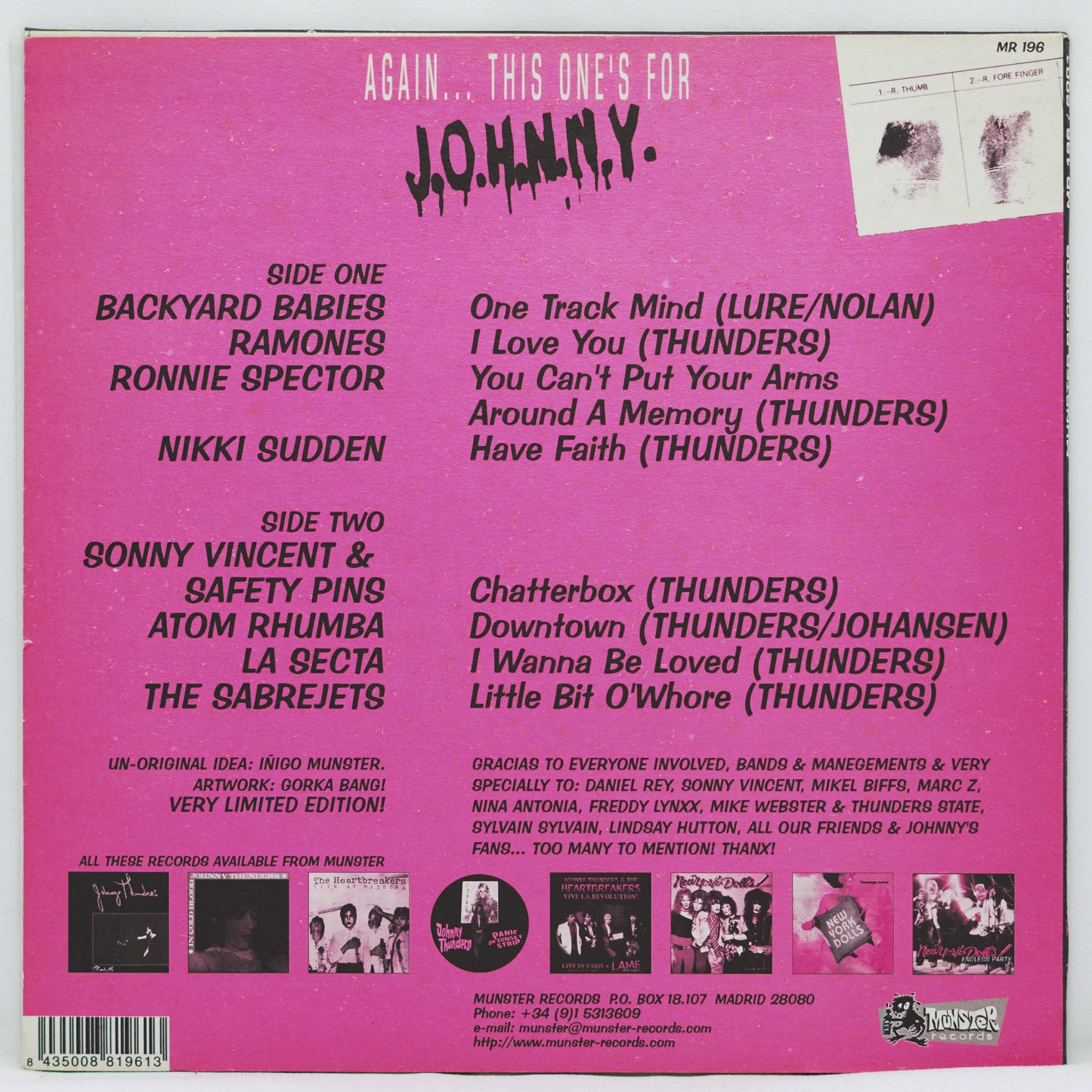 Various ‎– Again ... This One's For J.O.H.N.N.Y.