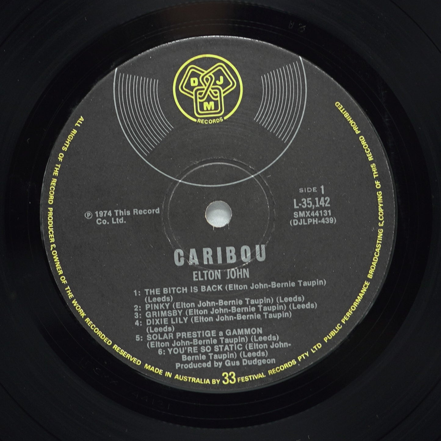 Elton John ‎– Caribou