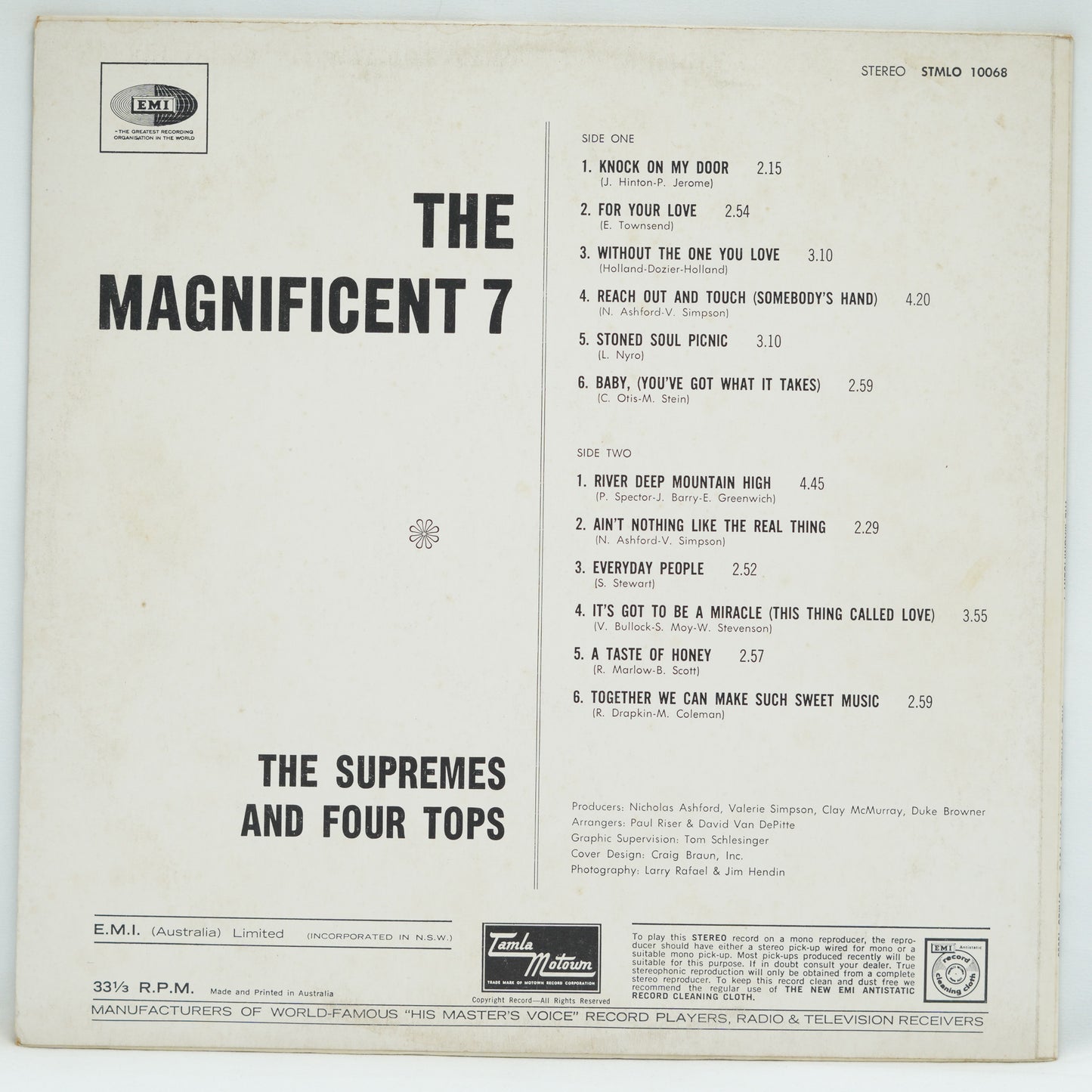 The Supremes And The Four Tops ‎– The Magnificent 7
