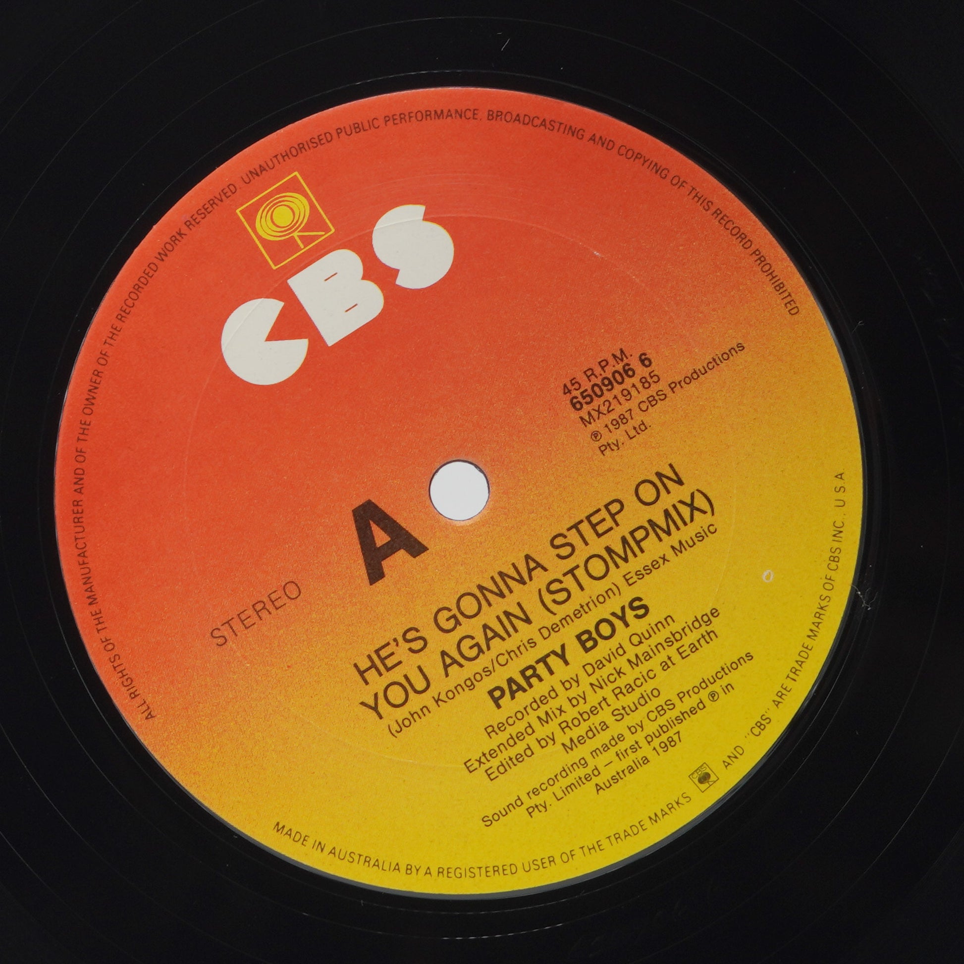 The Party Boys – He's Gonna Step On You Again (Stompmix)