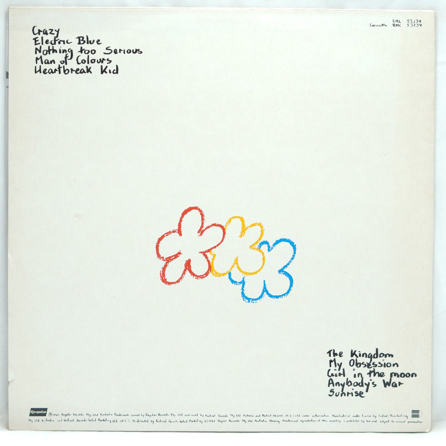 Icehouse ‎– Man Of Colours