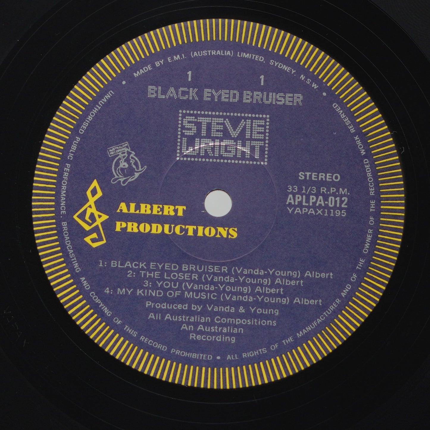 Stevie Wright ‎– Black Eyed Bruiser
