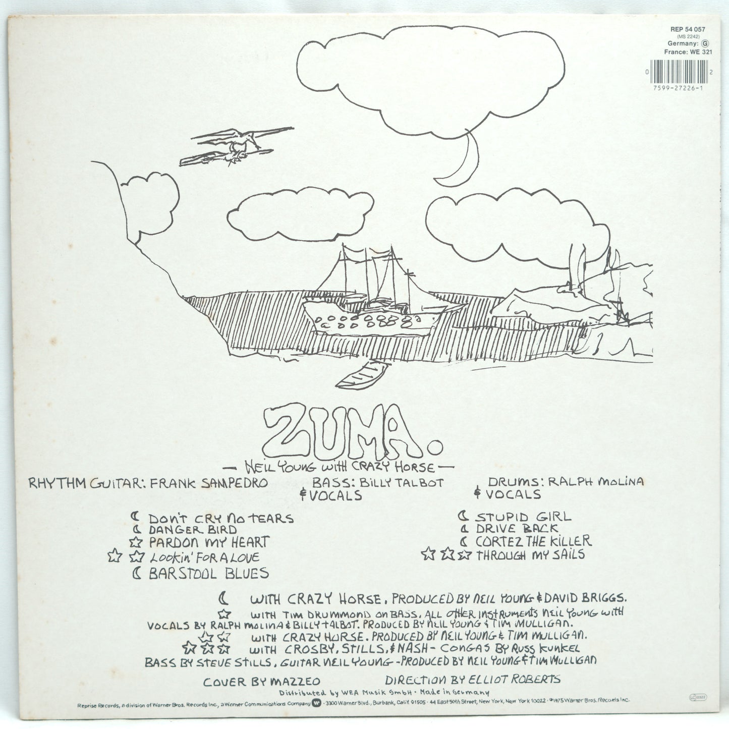 Neil Young With Crazy Horse ‎– Zuma