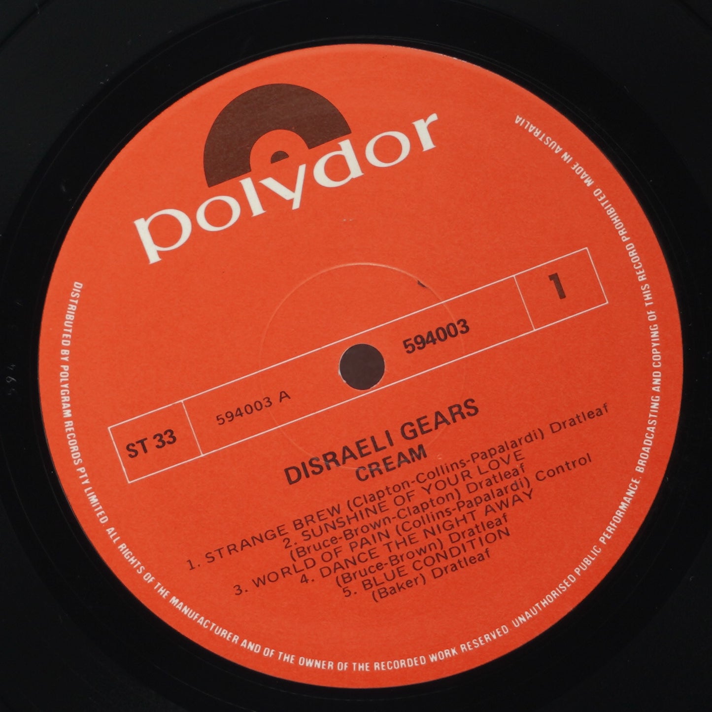 Cream  ‎– Disraeli Gears