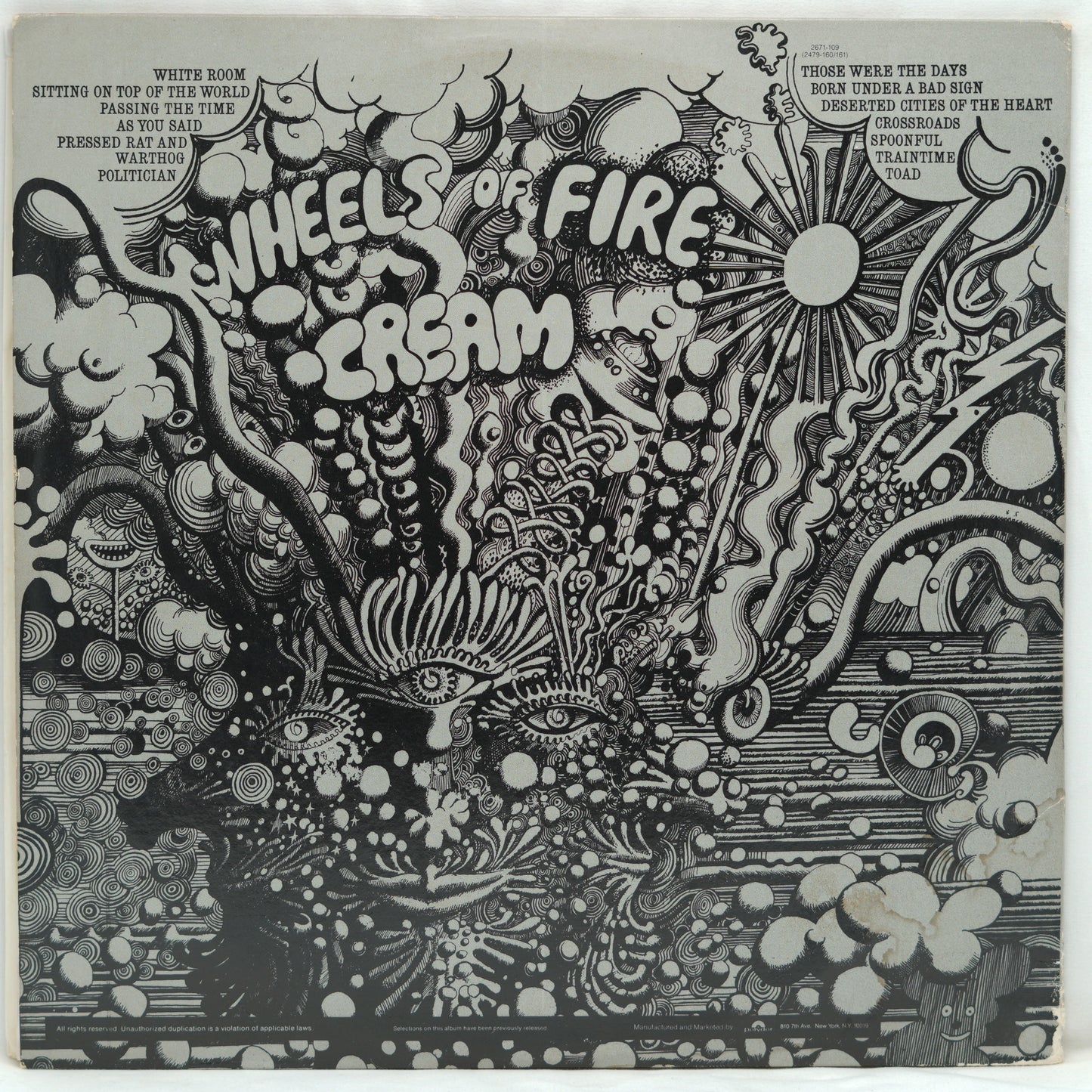 Cream ‎– Wheels Of Fire