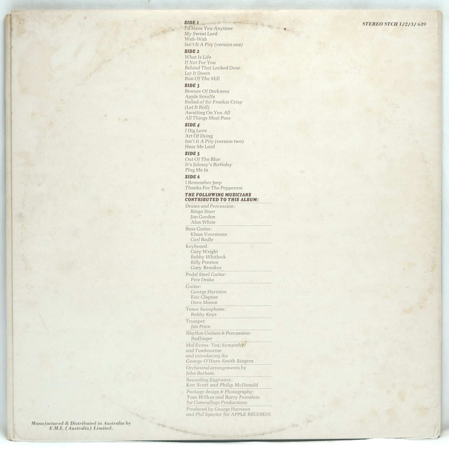 George Harrison ‎– All Things Must Pass