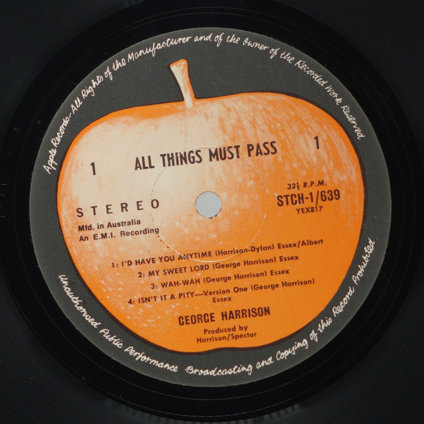 George Harrison ‎– All Things Must Pass