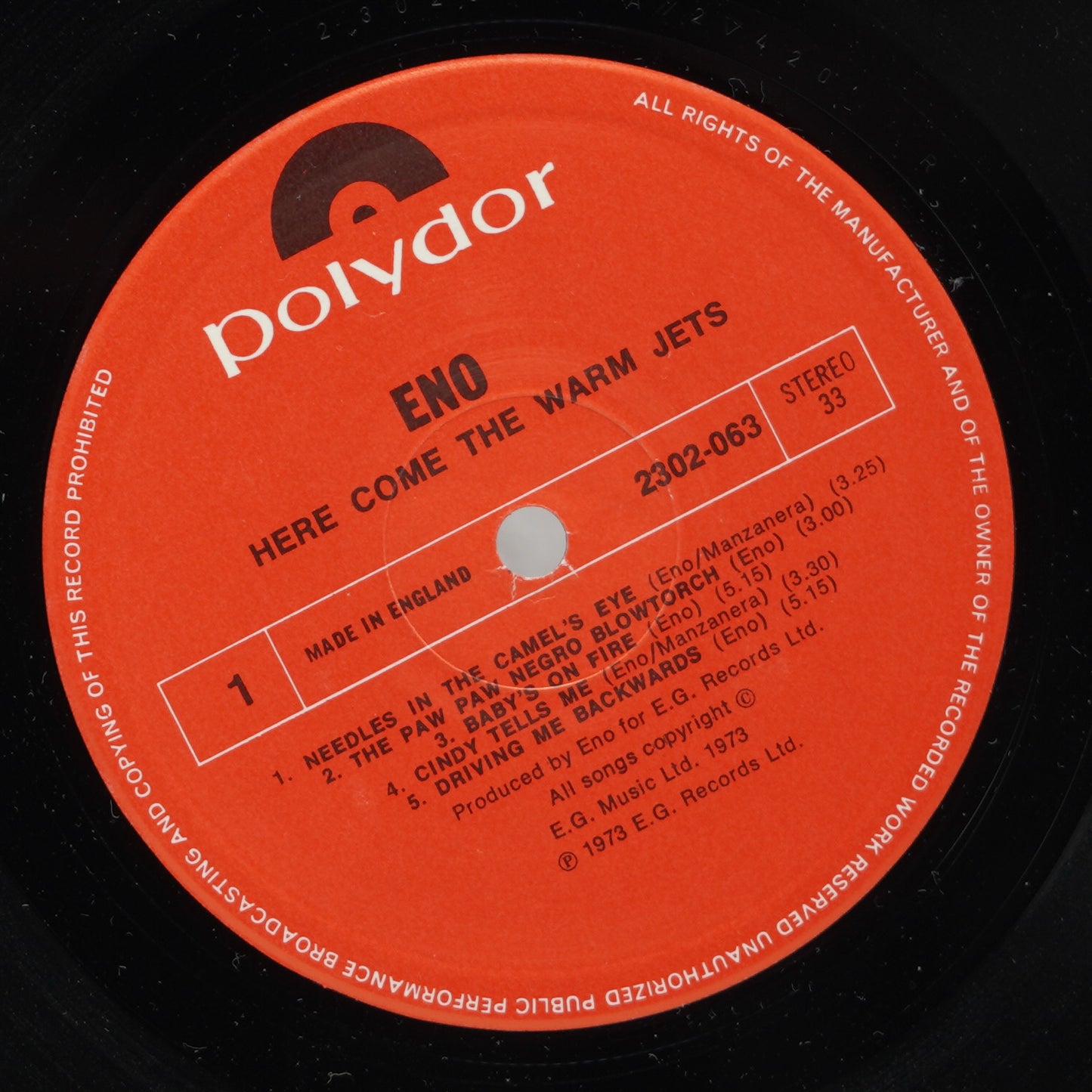 Eno – Here Come The Warm Jets