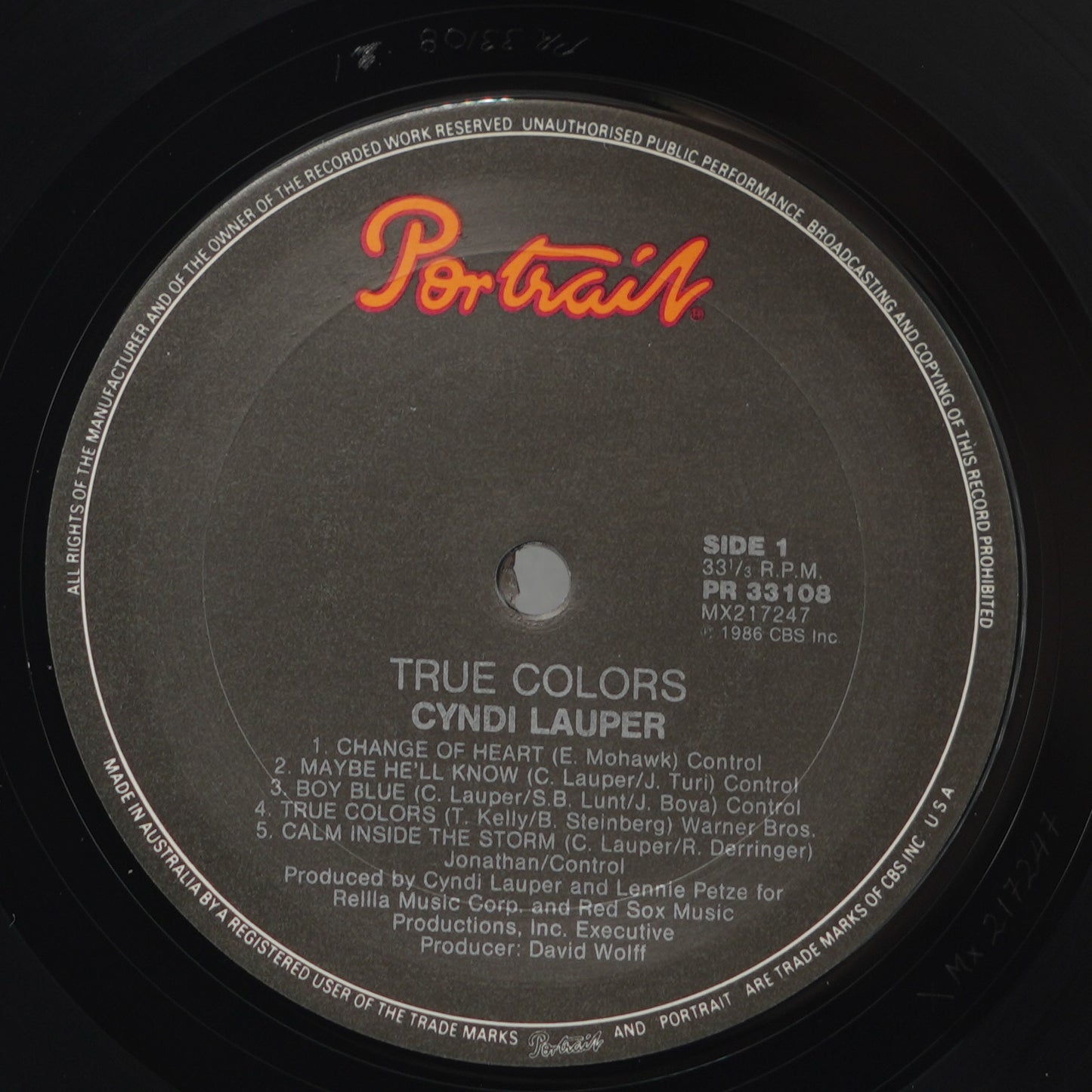 Cyndi Lauper ‎– True Colors