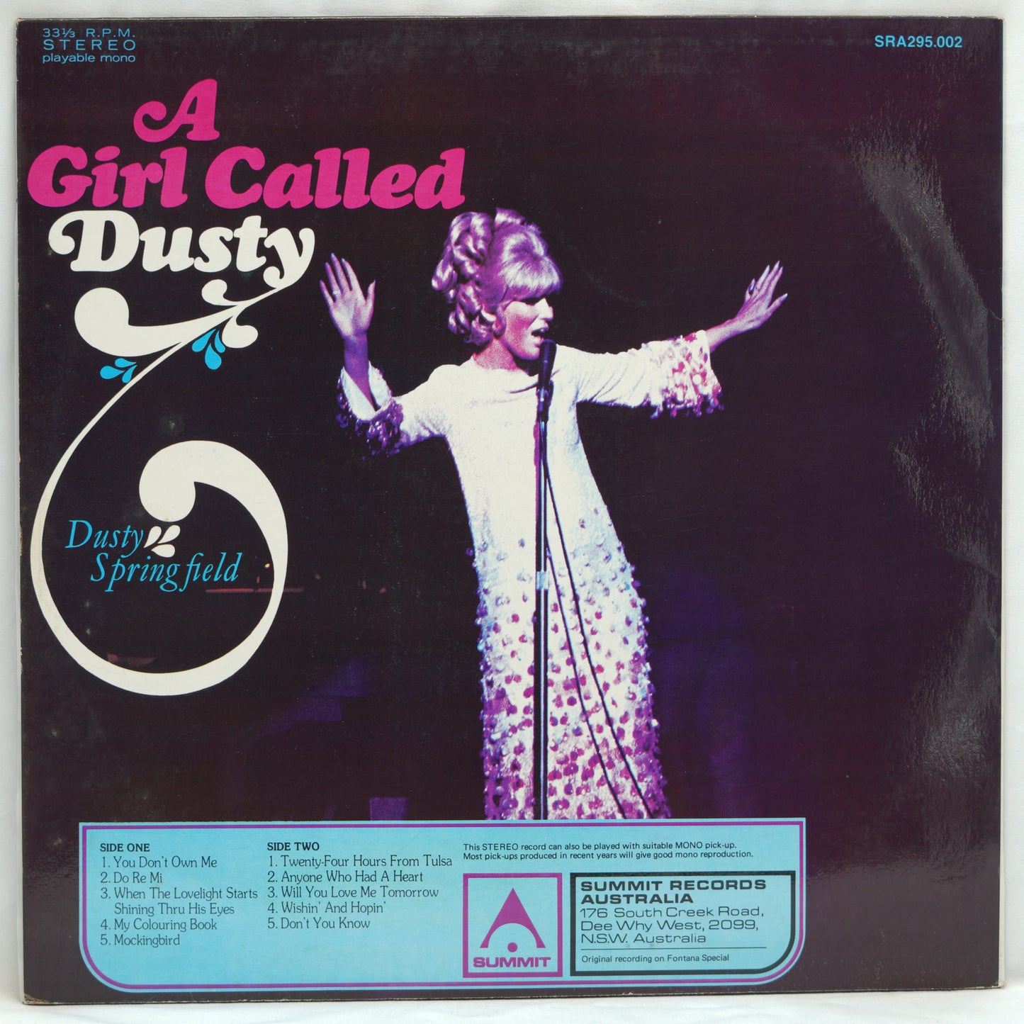 Dusty Springfield ‎– A Girl Called Dusty