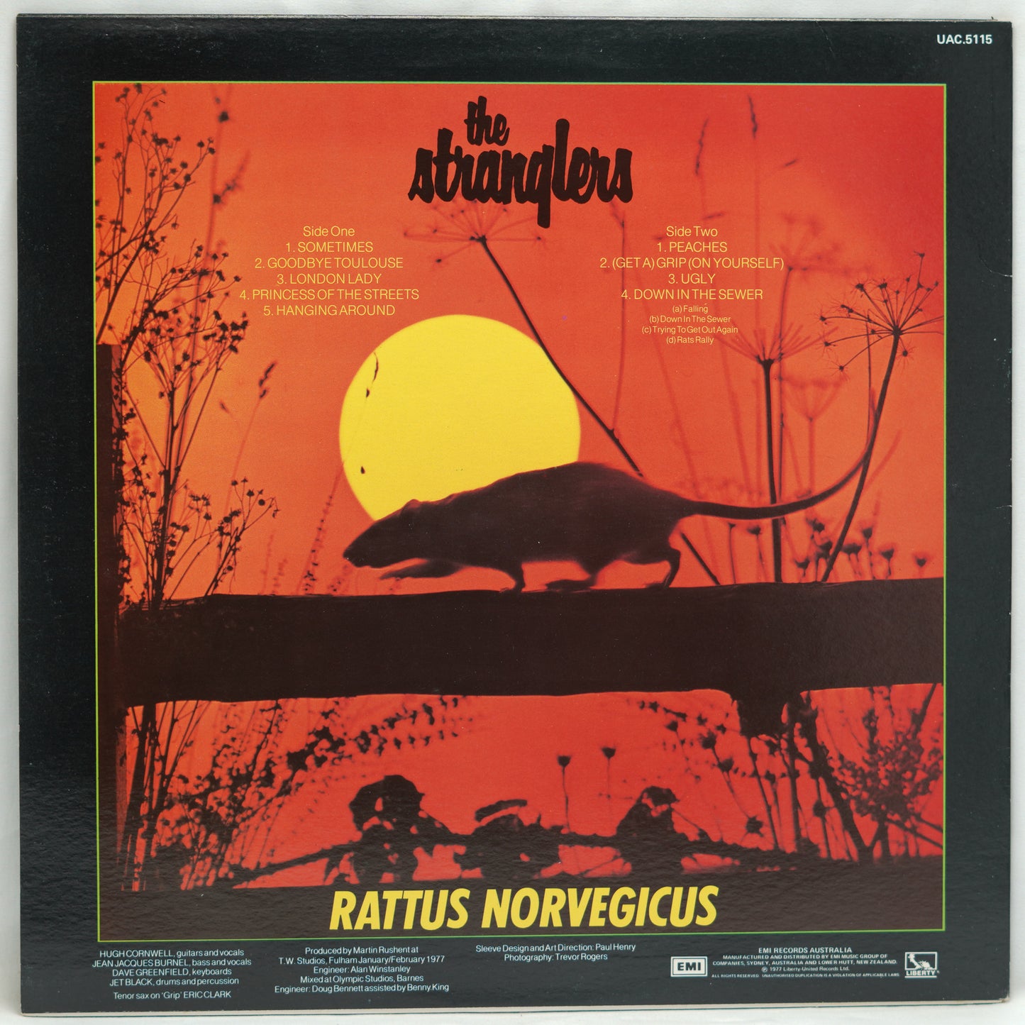 The Stranglers ‎– Stranglers IV (Rattus Norvegicus)
