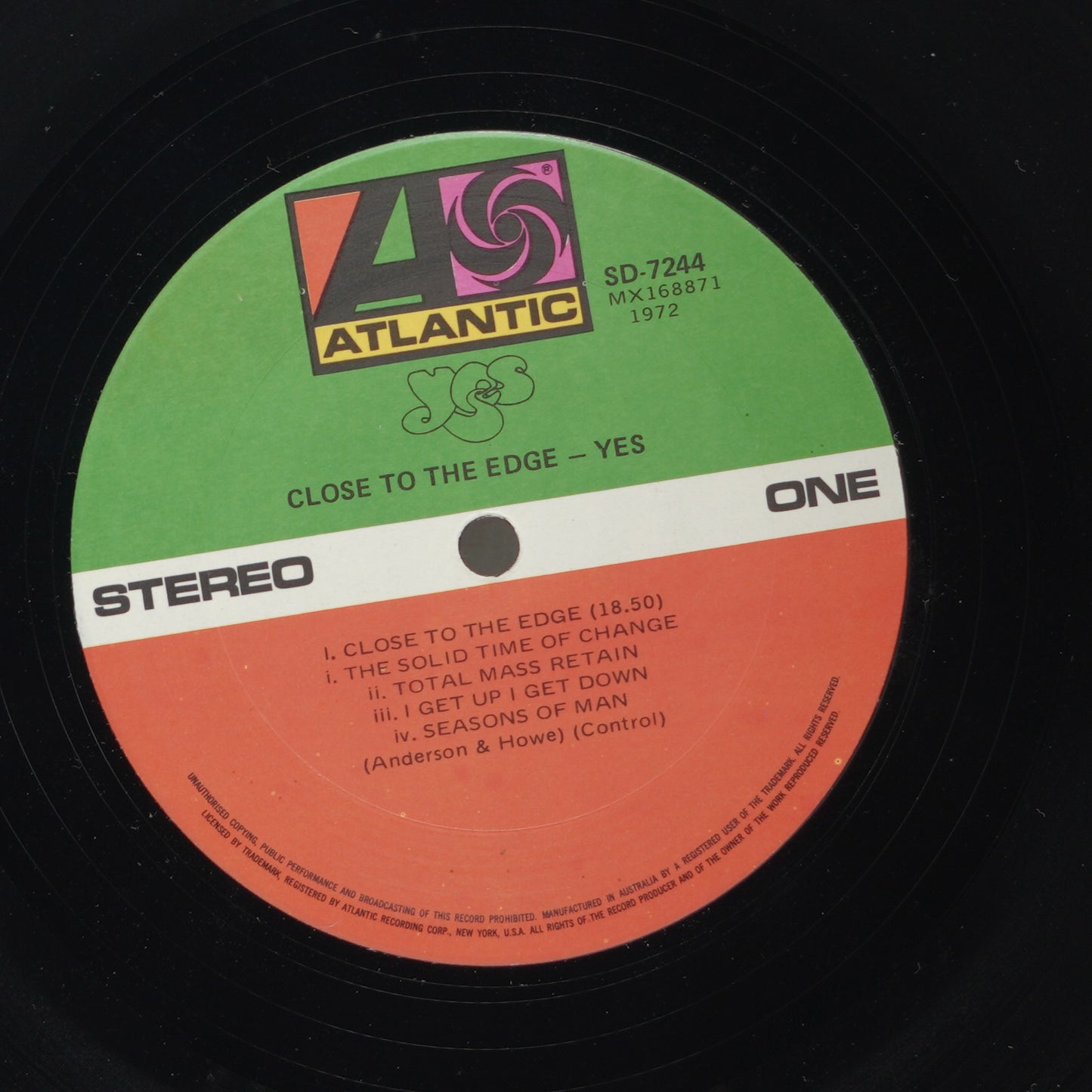 Yes ‎– Close To The Edge