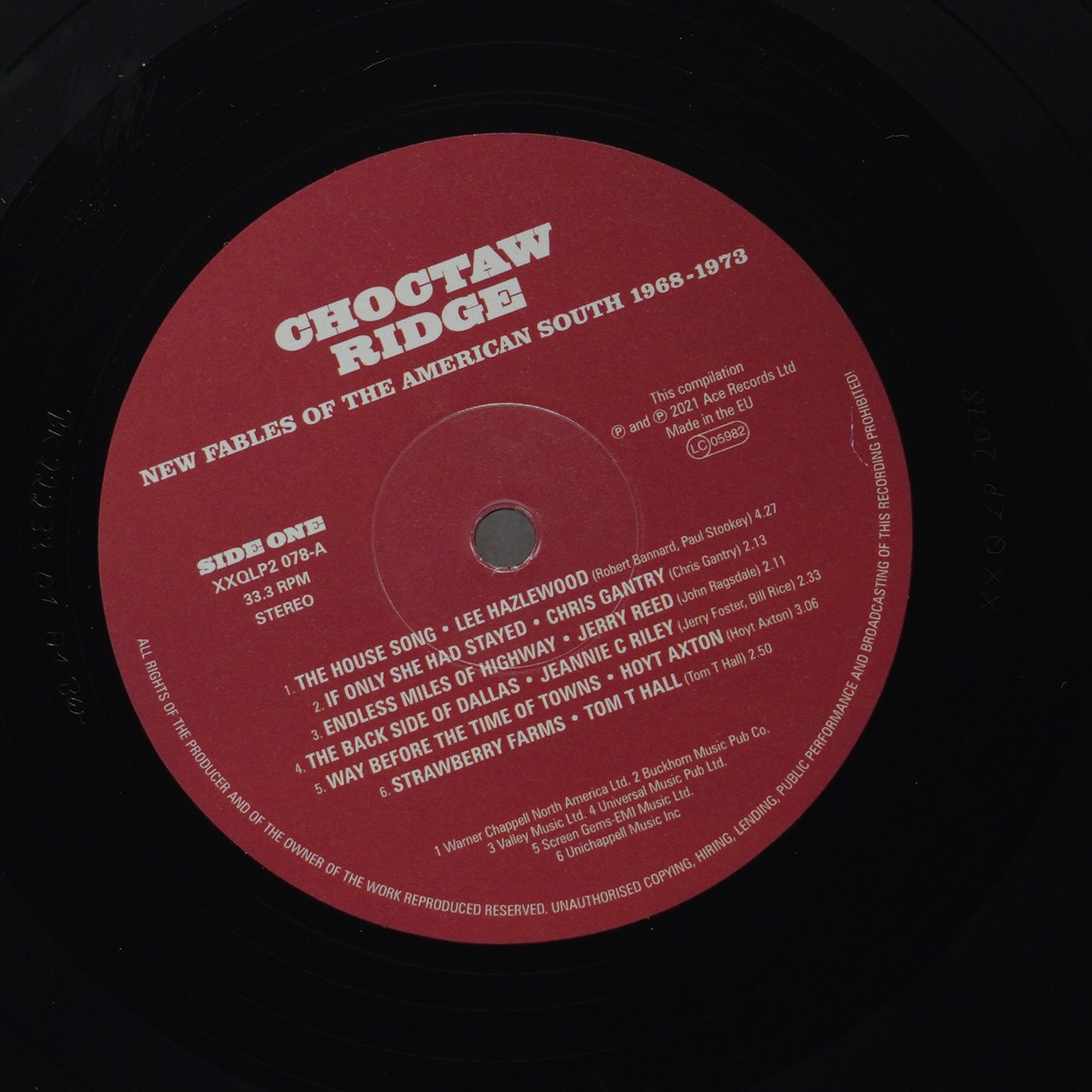 Various ‎– Choctaw Ridge (New Fables Of The American South 1968-1973)