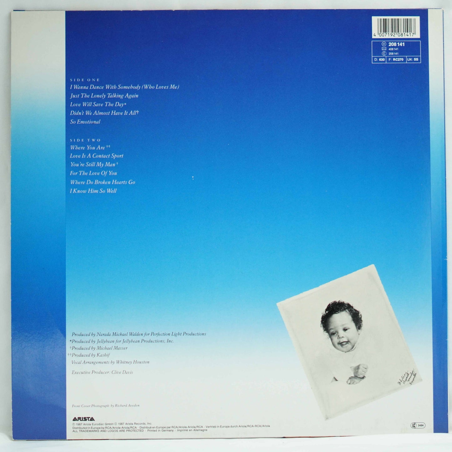 Whitney Houston ‎– Whitney