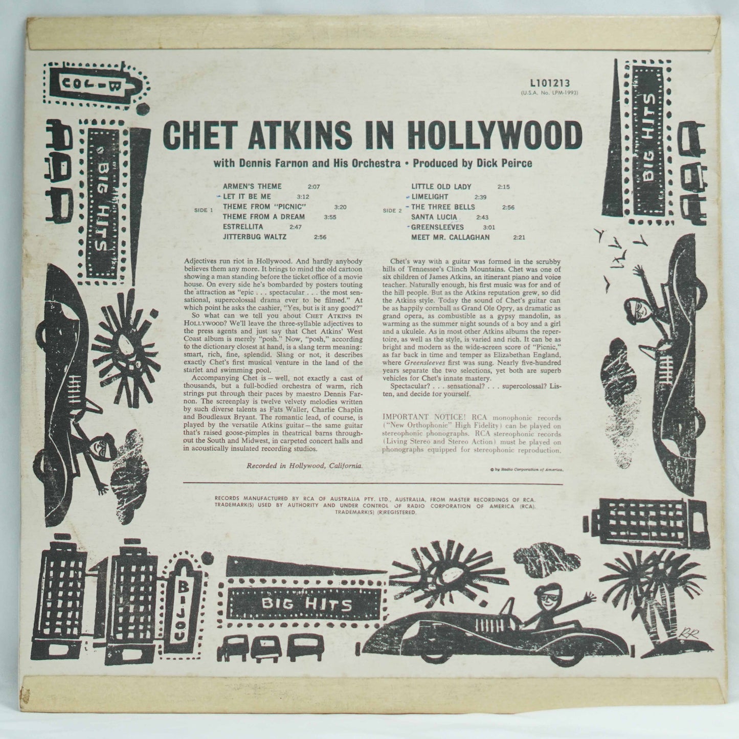 Chet Atkins ‎– Chet Atkins In Hollywood