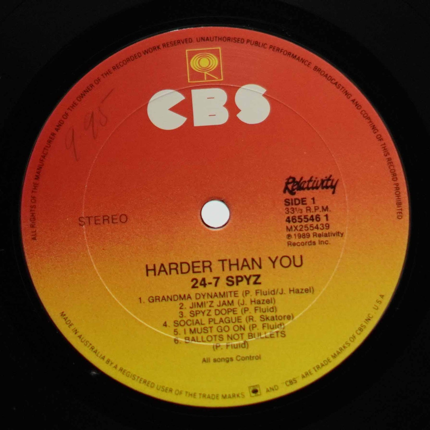 24-7 Spyz ‎– Harder Than You