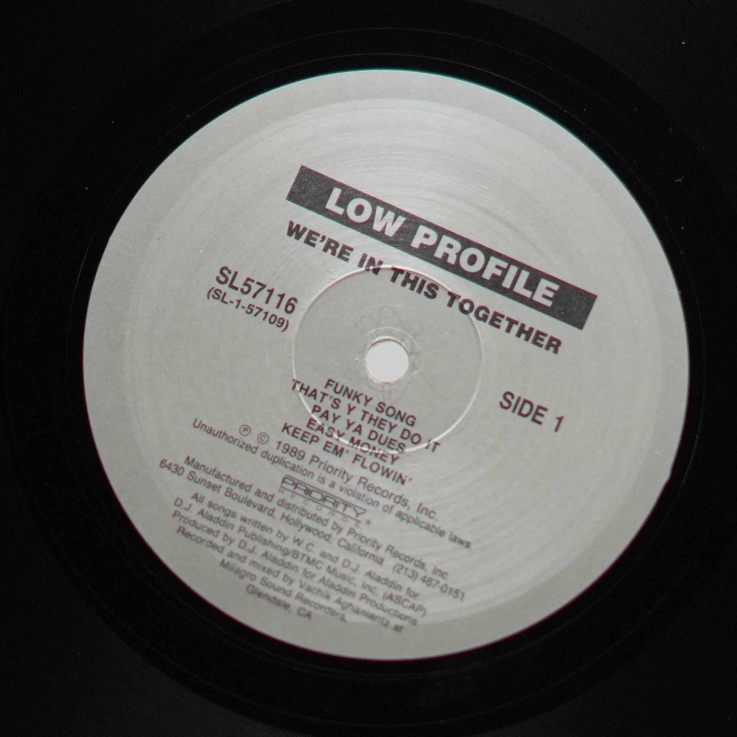Low Profile Featuring W. C. And D. J. Aladdin ‎– We're In This Together