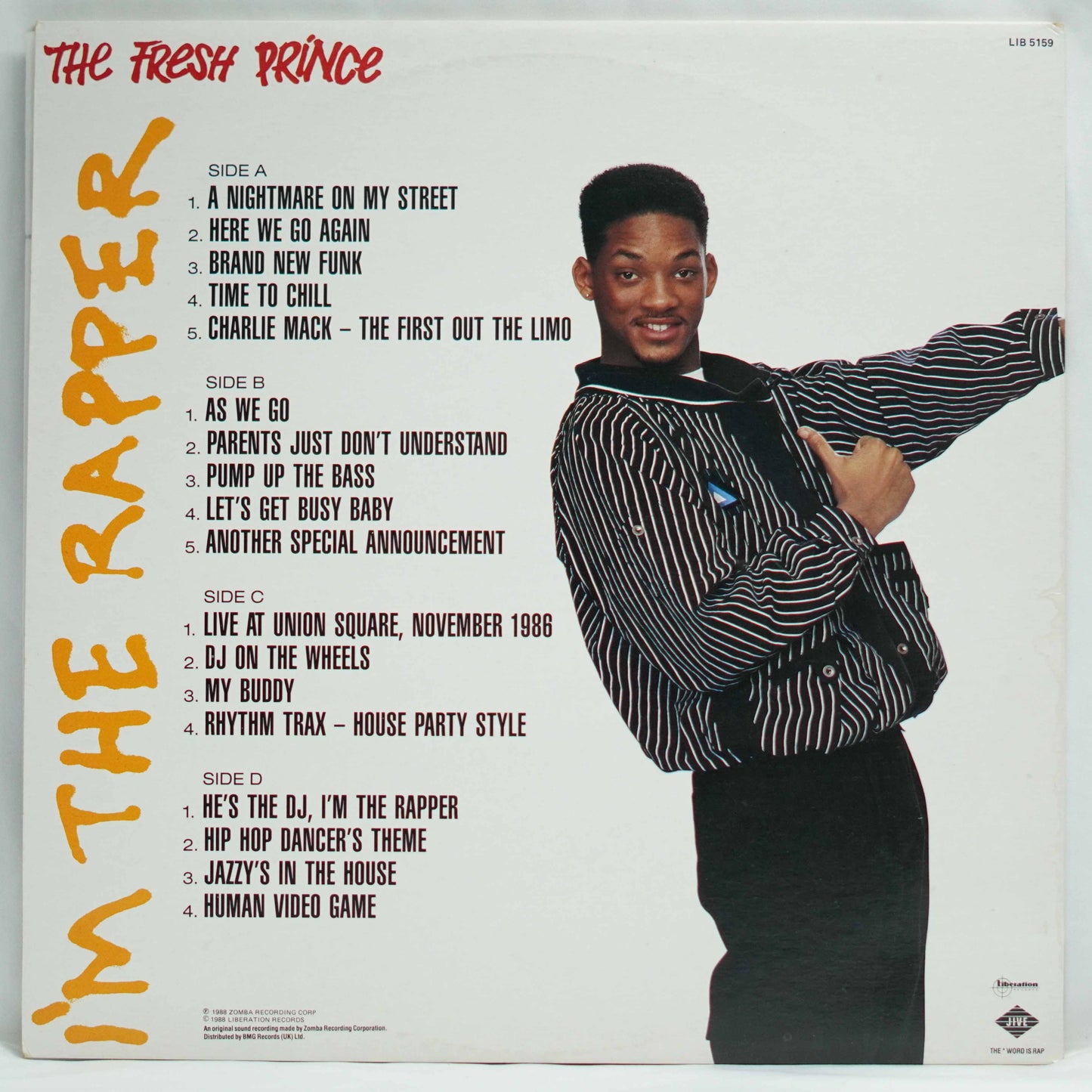DJ Jazzy Jeff & The Fresh Prince ‎– He's The DJ, I'm The Rapper