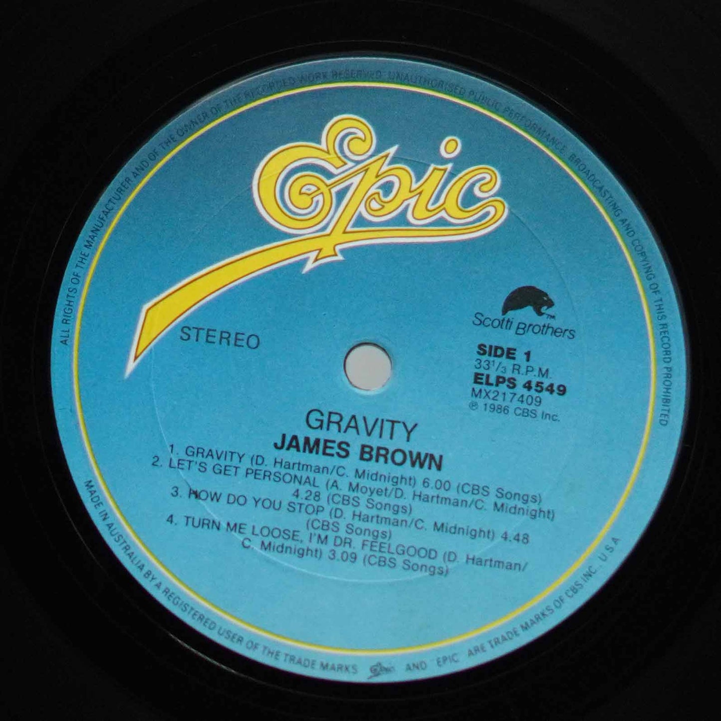 James Brown ‎– Gravity