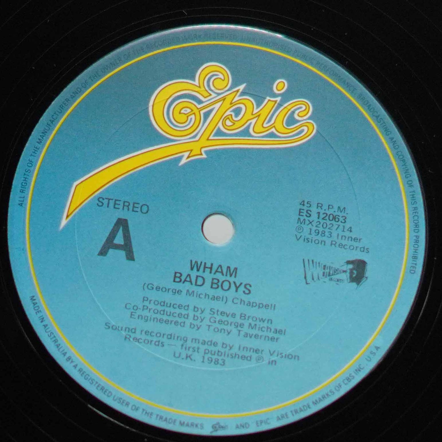 Wham ‎– Bad Boys