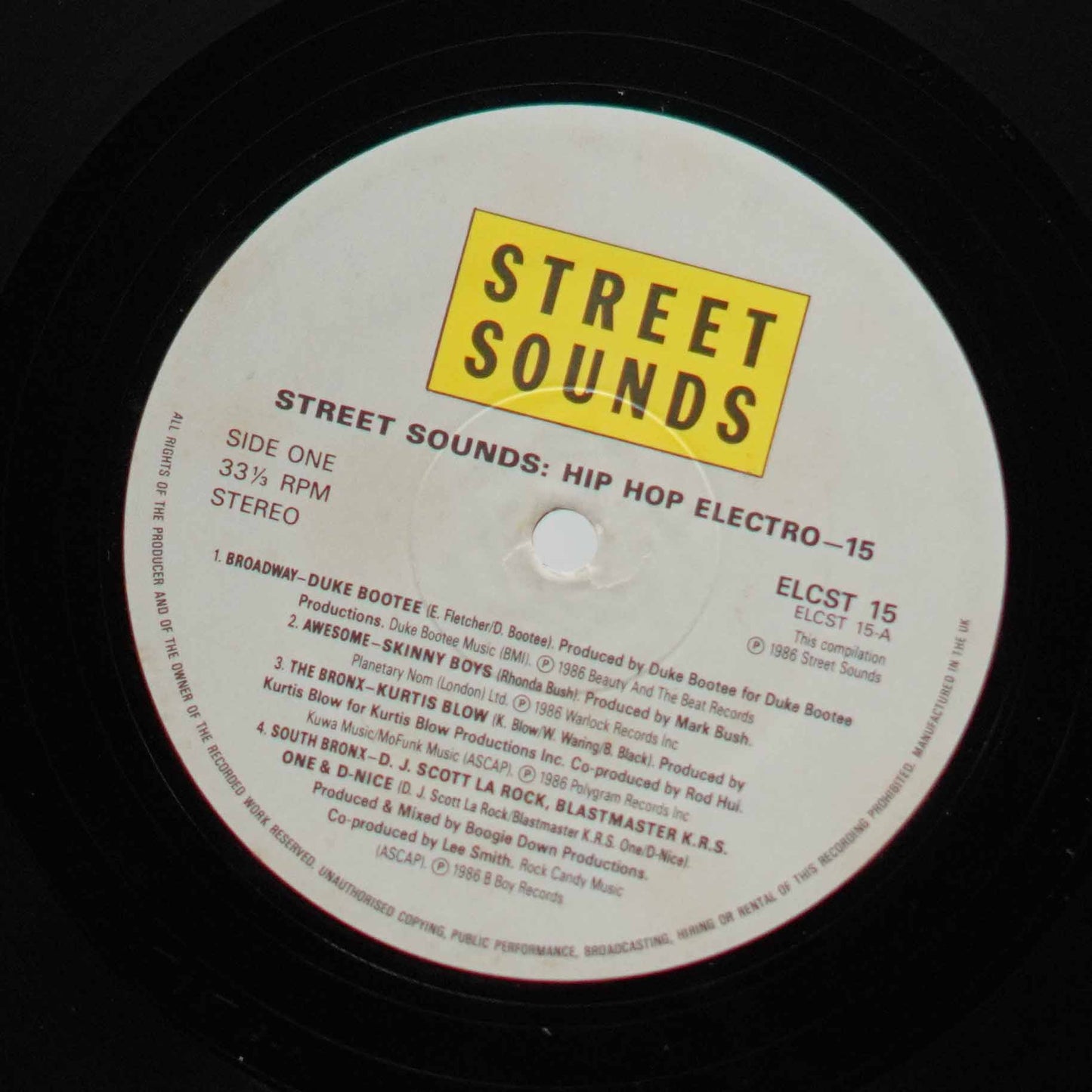 Various ‎– Street Sounds Hip Hop Electro 15