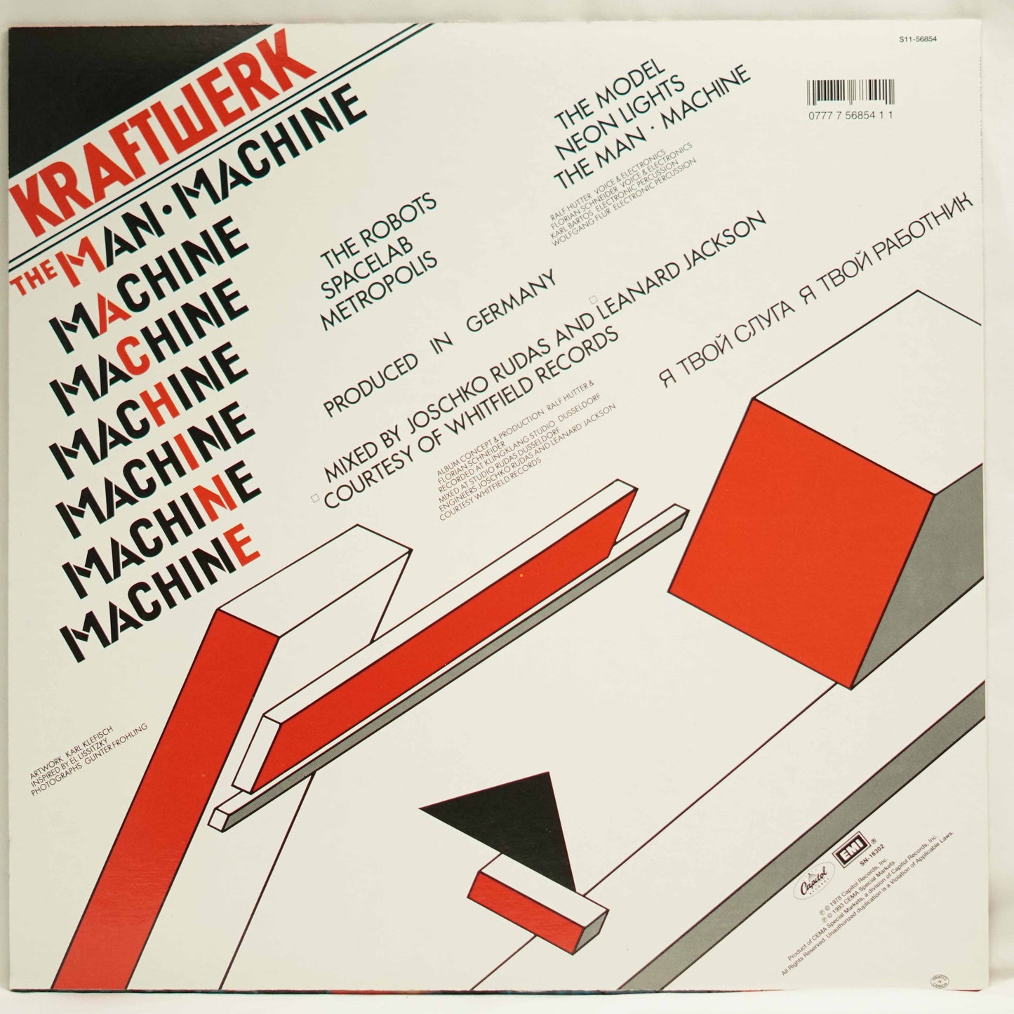 Kraftwerk ‎– The Man Machine