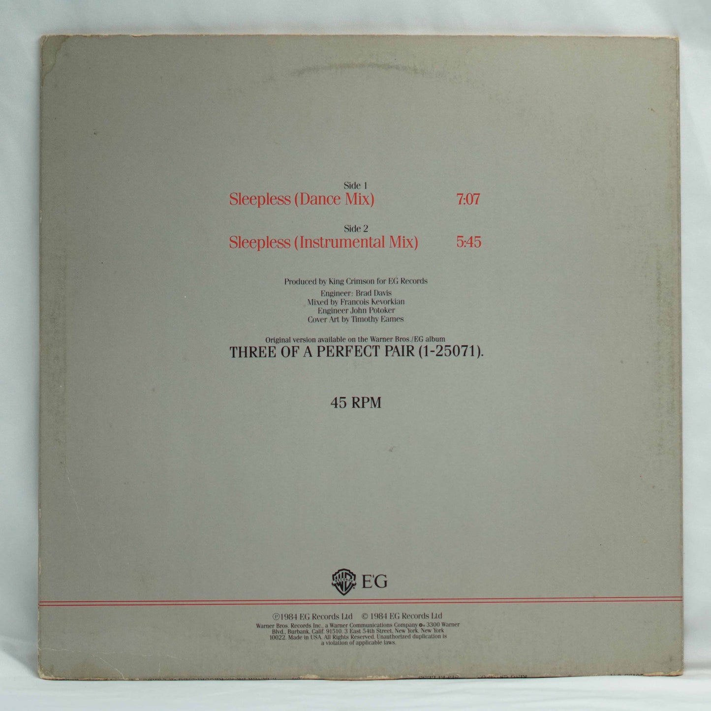 King Crimson – Sleepless