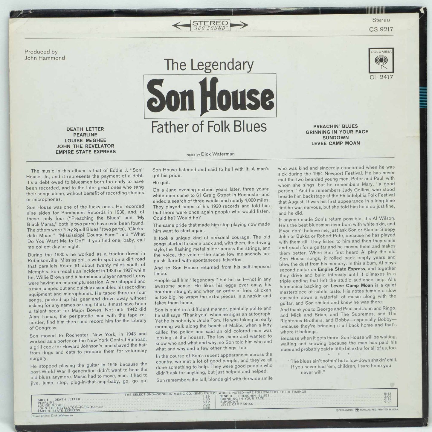 Son House ‎– Father Of Folk Blues