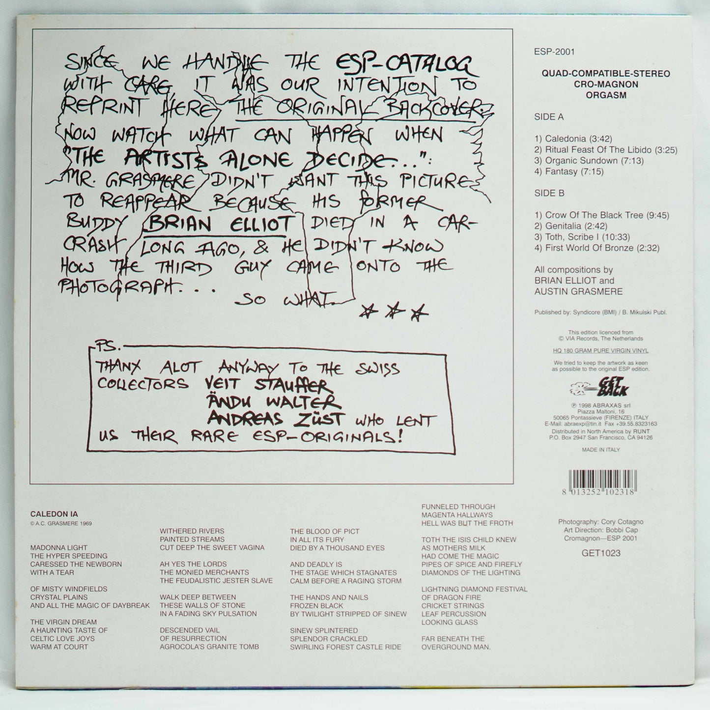 Cromagnon ‎– Orgasm