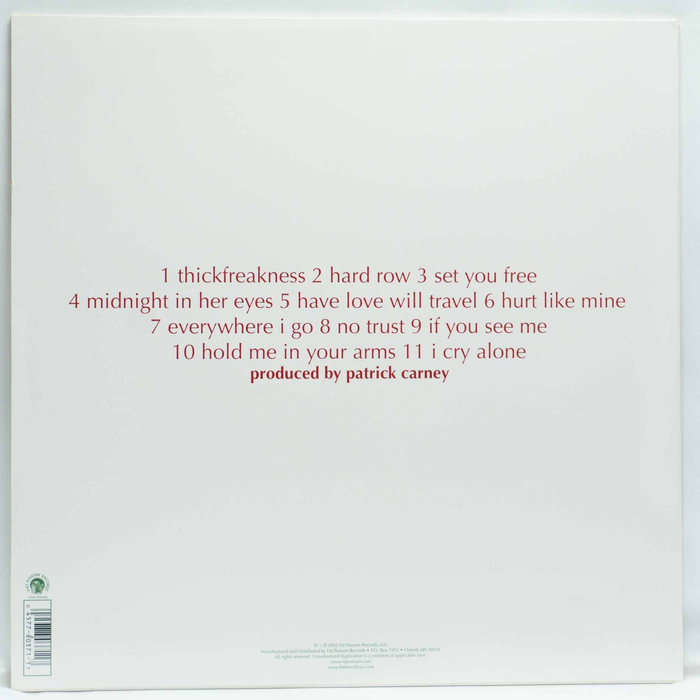 The Black Keys ‎– Thickfreakness