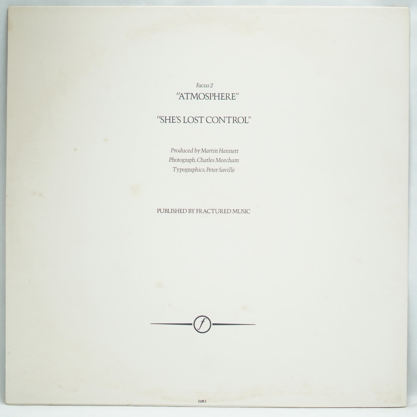 Joy Division – Atmosphere