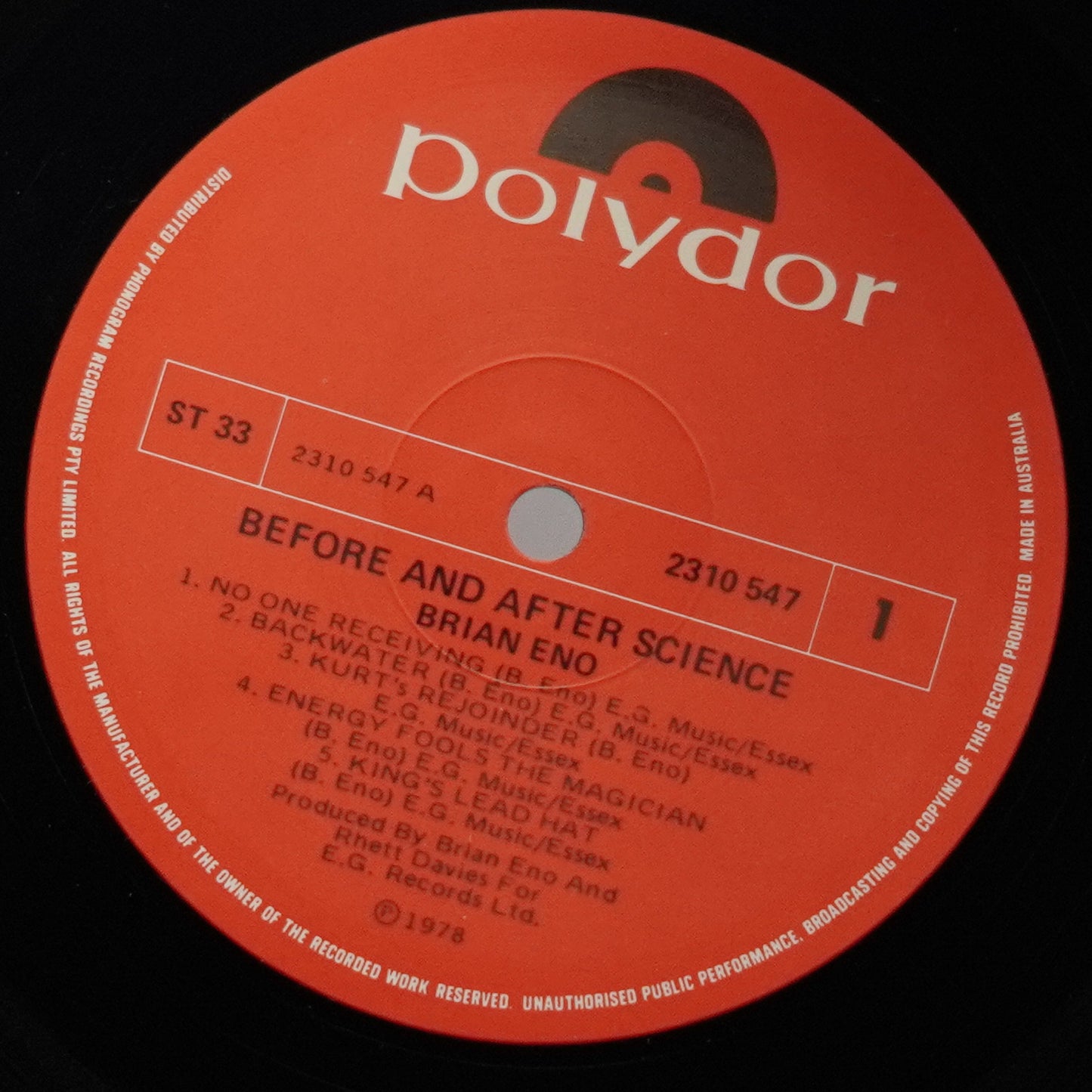 Brian Eno – Before And After Science