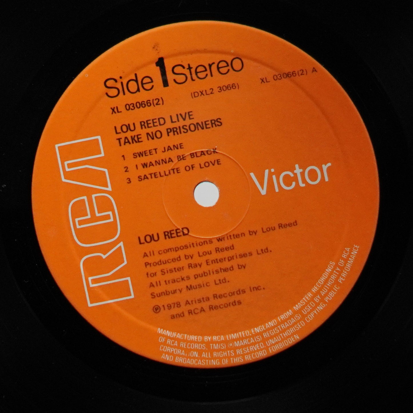 Lou Reed – Lou Reed Live - Take No Prisoners