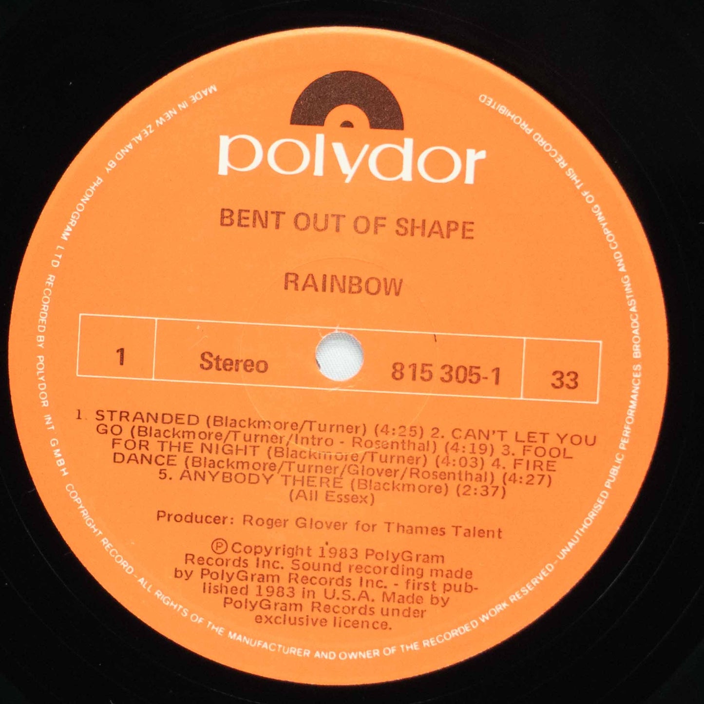 Rainbow – Bent Out Of Shape