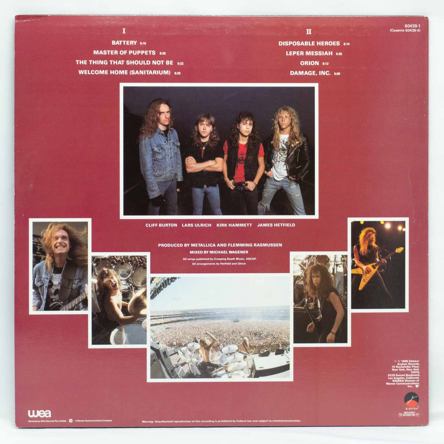 Metallica ‎– Master Of Puppets