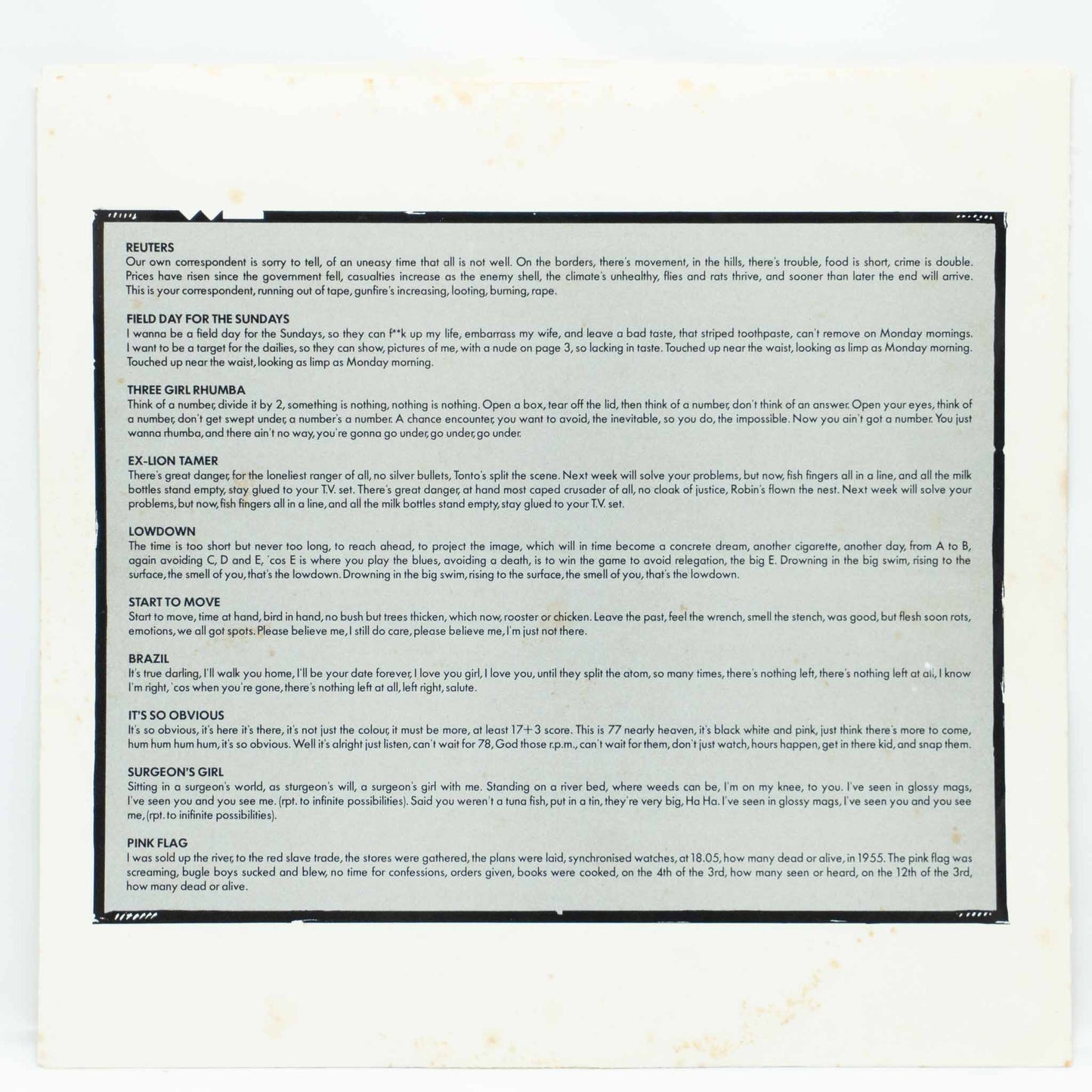 Wire – Pink Flag