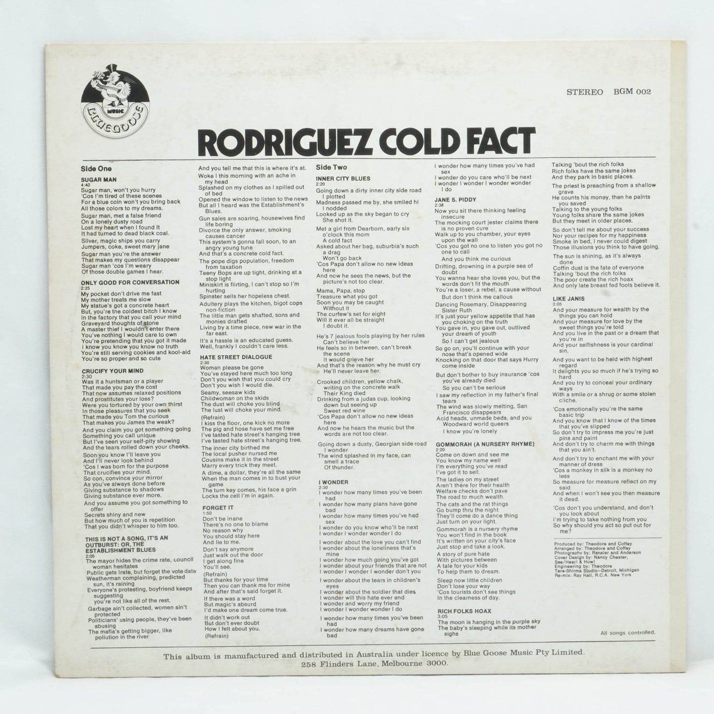Rodriguez – Cold Fact
