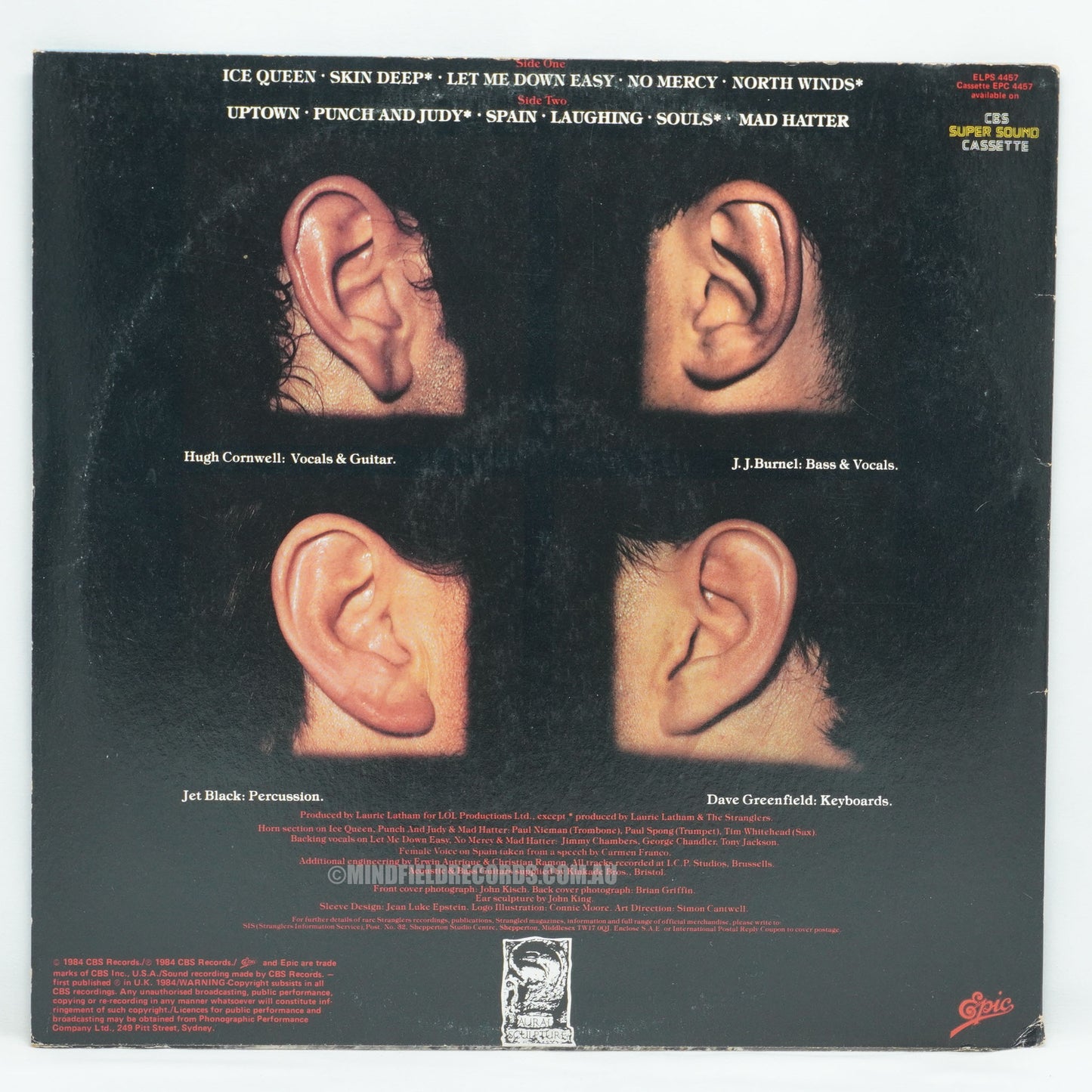 The Stranglers ‎– Aural Sculpture